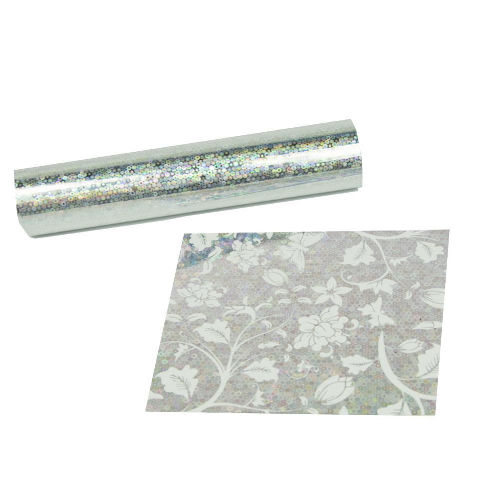Hot Foil - Holographisch Mit dieser Hot Foil kannst Du direkt loslegen und die tollsten Werke kreieren mit dem Hot Foil Applicator Starter Kit. Diese Hot Foil hat die Abmessungen 15 cm x 300 cm. Mit Hot Foil kreierst Du die tollsten Karten, Namensschilder, und viel mehr!