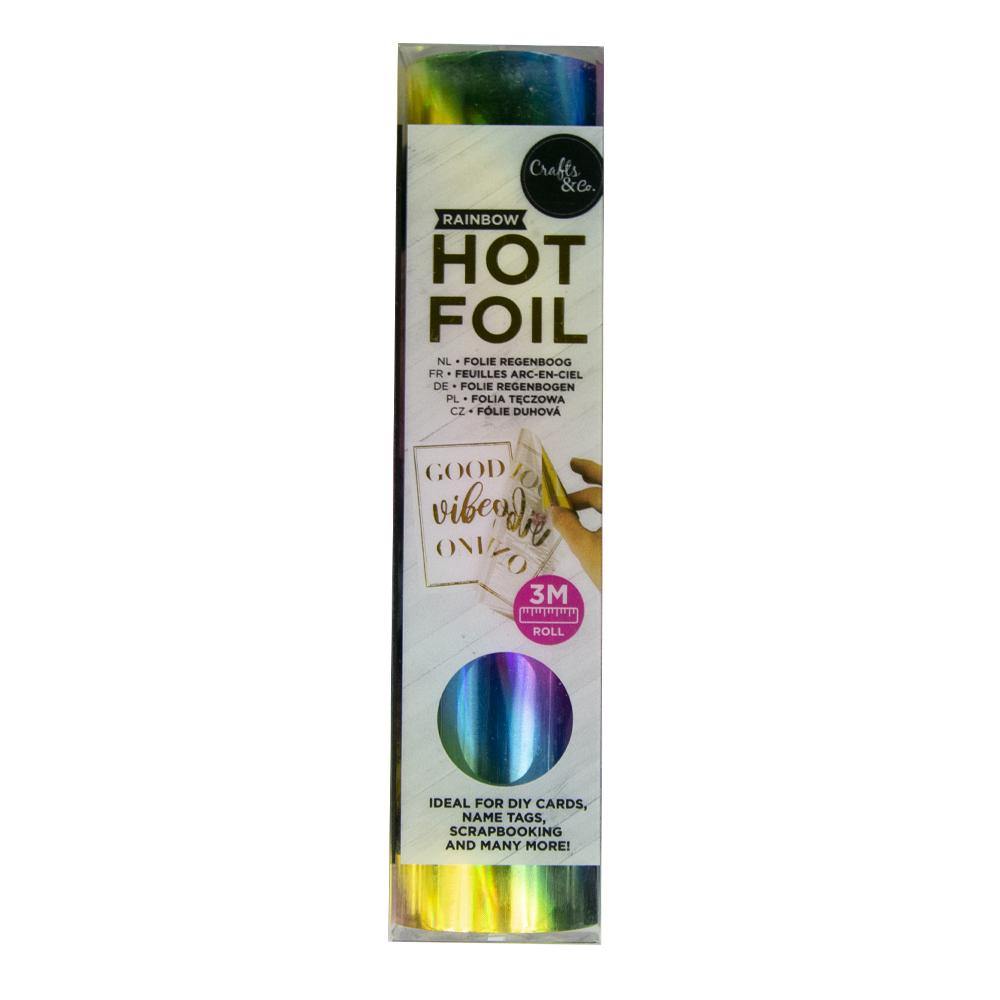 Hot Foil - Regenbogen Mit dieser Hot Foil kannst Du direkt loslegen und die tollsten Werke kreieren mit dem Hot Foil Applicator Starter Kit. Diese Hot Foil hat die Abmessungen 15 cm x 300 cm. Mit Hot Foil kreierst Du die tollsten Karten, Namensschilder, und viel mehr!
