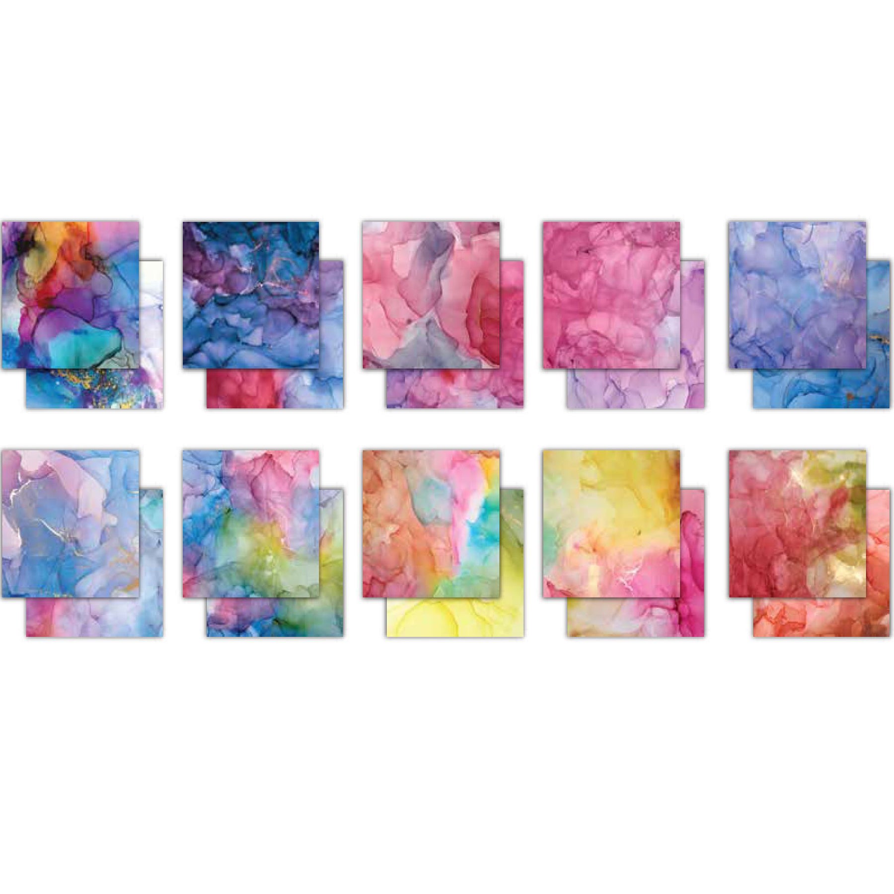 Crealive Premium Paper Pad 180 g/m2 - 6’’ x 6’’ - Ink Drops Vivid Inhalt: 40 Bogen 20 Designs beidseitig bedruckt Dieses Paper Pad / Designpapier ist geeignet für: Karten-Verzierungen Verpackungs-Dekoration Plotten Scrapbooking Spezifikationen: 6’’ x 6’’ 15.25 cm x 15.25 cm) 180 g/m2 beidseitig bedruckt säure- und ligninfrei lässt sich gut schneiden