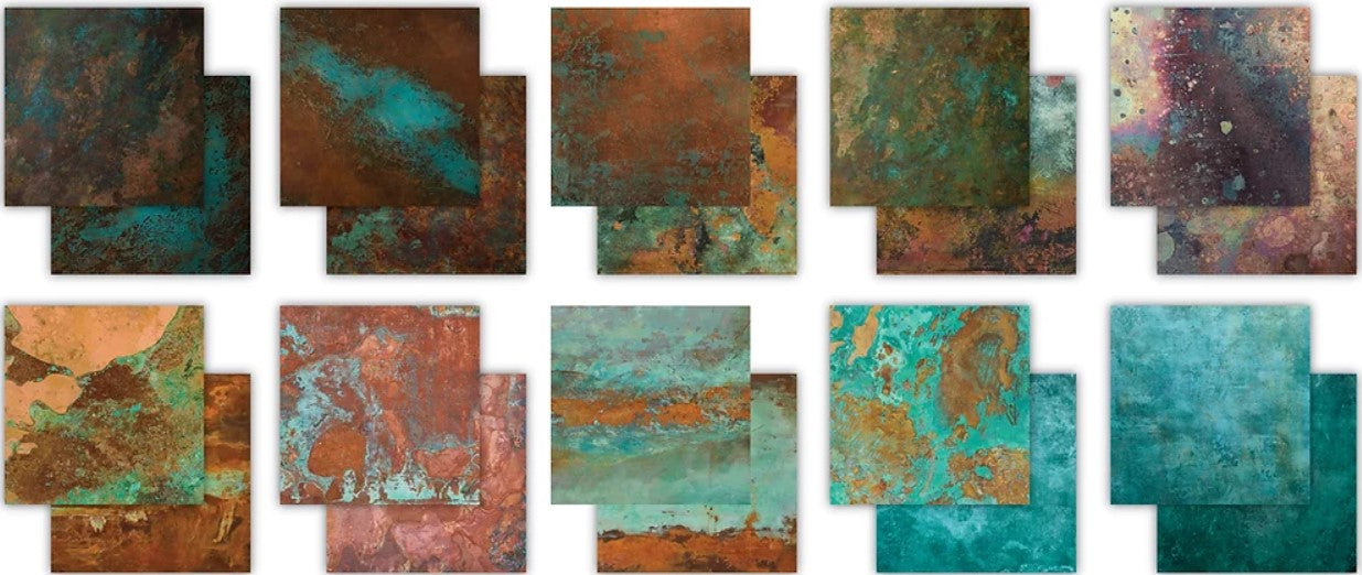 Crealive Premium Paper Pad 180 g/m2 - 6’’ x 6’’ - Patina Inhalt: 40 Bogen 20 Designs beidseitig bedruckt Dieses Paper Pad / Designpapier ist geeignet für: Karten-Verzierungen Verpackungs-Dekoration Plotten Scrapbooking Spezifikationen: 6’’ x 6’’ 15.25 cm x 15.25 cm) 180 g/m2 beidseitig bedruckt säure- und ligninfrei lässt sich gut schneiden