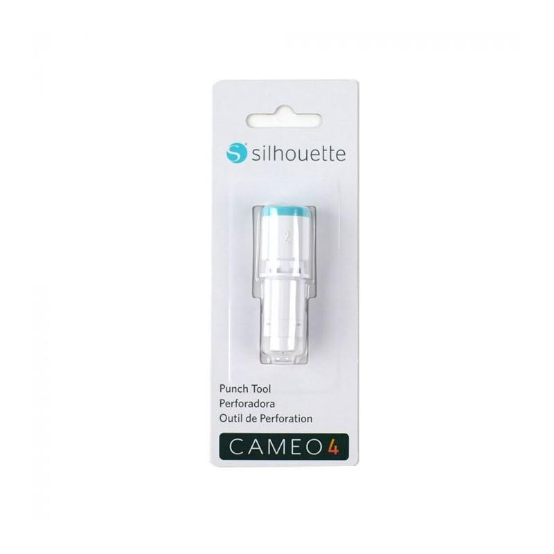 Das Silhouette Punch Tool für Cameo 4 ist exklusiv für die Silhouette Cameo 4 erhältlich. Mit dem Punch Tool für den Silhouette Cameo 4 wird das Entgittern von Vinyl- und Textiltransferfolien durch das Stanzen von Löchern vereinfacht. In der Silhouette Software haben Sie dabei die Auswahl das eingesetzte Material auszuwählen.