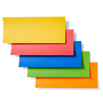 Cricut Joy Smart Sticker Cardstock - 14 cm x 33 cm - Bright Bows Sampler   Selbstklebendes Papier für Cricut Joy in 5 verschiedenen Farben. Das Set enthält insgesamt 10 Blätter (2 x 5 Farben) in der Grösse 11,4 cm x 33 cm (4,5" x 13").      Inhalt:  10 Blätter - 210 g/m2 Farben: Gelb, Kardinalrot, Kornblume, Hellgrün & Mandarine    Cricut Joy Smart Sticker ist geeignet für:  Scrapbooking-Seiten Karten Einladungen Dekorationen wie Banner & attraktive Poster Papierprojekte