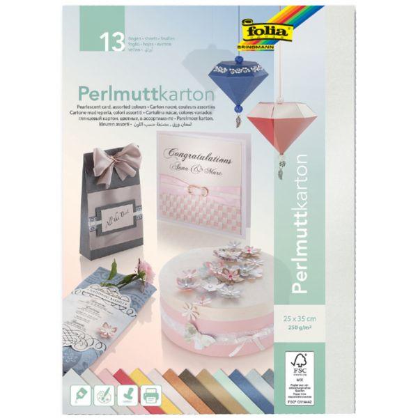 Perlmuttkarton 250 g/m2 - 250 x 350 mm - Crealive