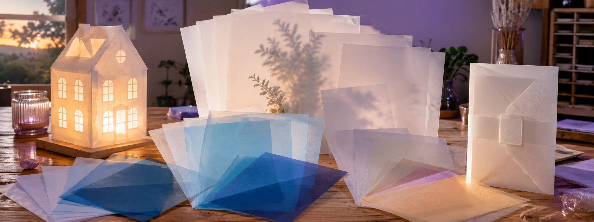 Wunderschöne und farbenfrohe Transparentpapiere / Parchment Paper erwarten Dich hier.  