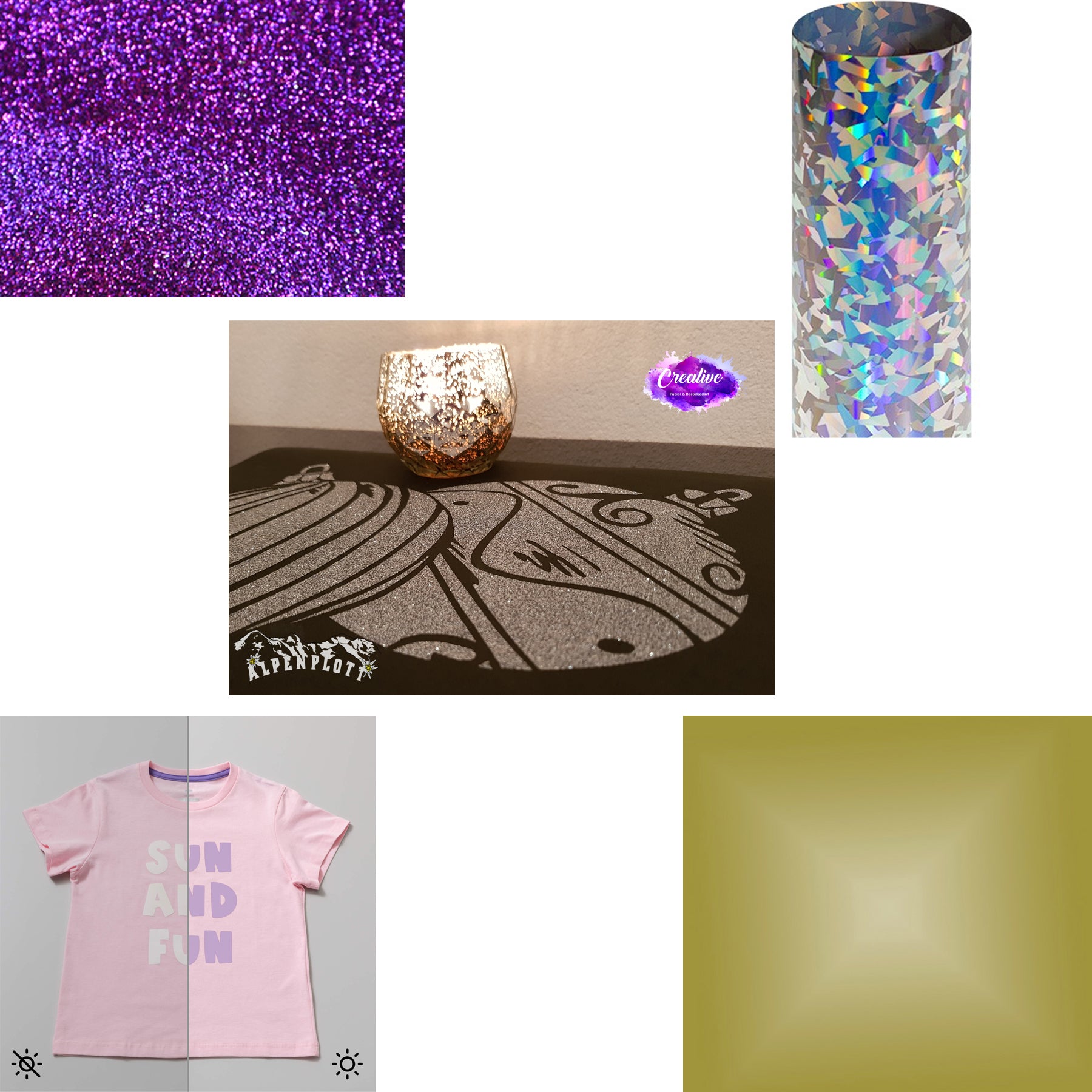 Metallic & Glitzer Flexfolie