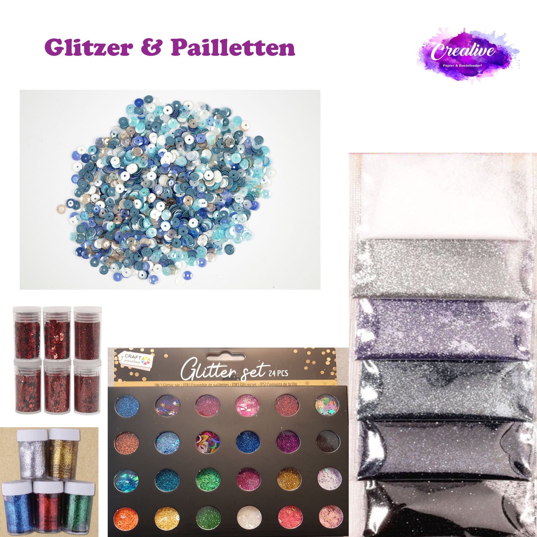 Glitzer & Pailletten