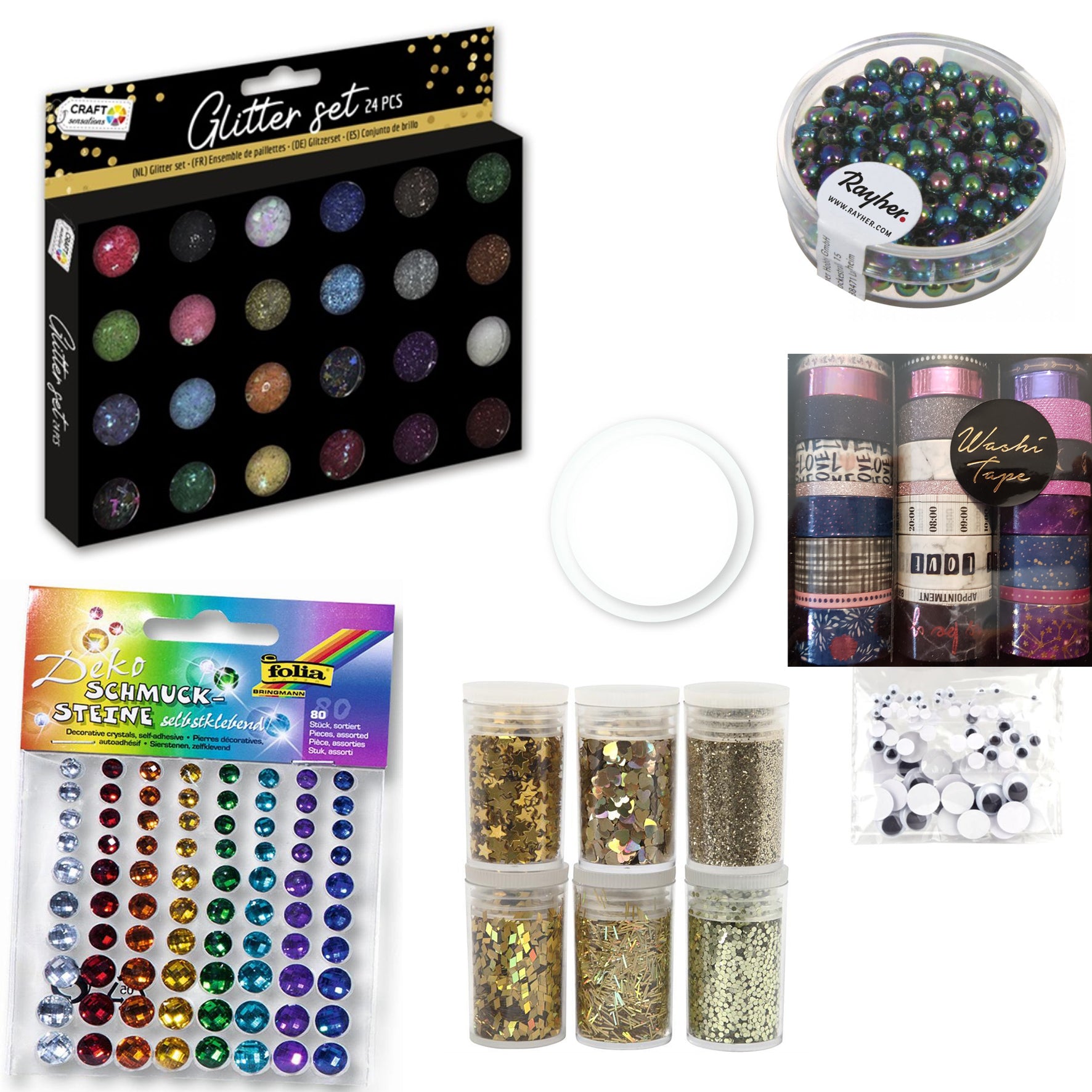 Hier findest Du alles rund um die Papier- und Kartendekoration. Egal ob Du die Karten mit Brads, selbstklebenden Schmucksteinen, Glitzerpulver, Shaker Pouches für Schüttelkarten,