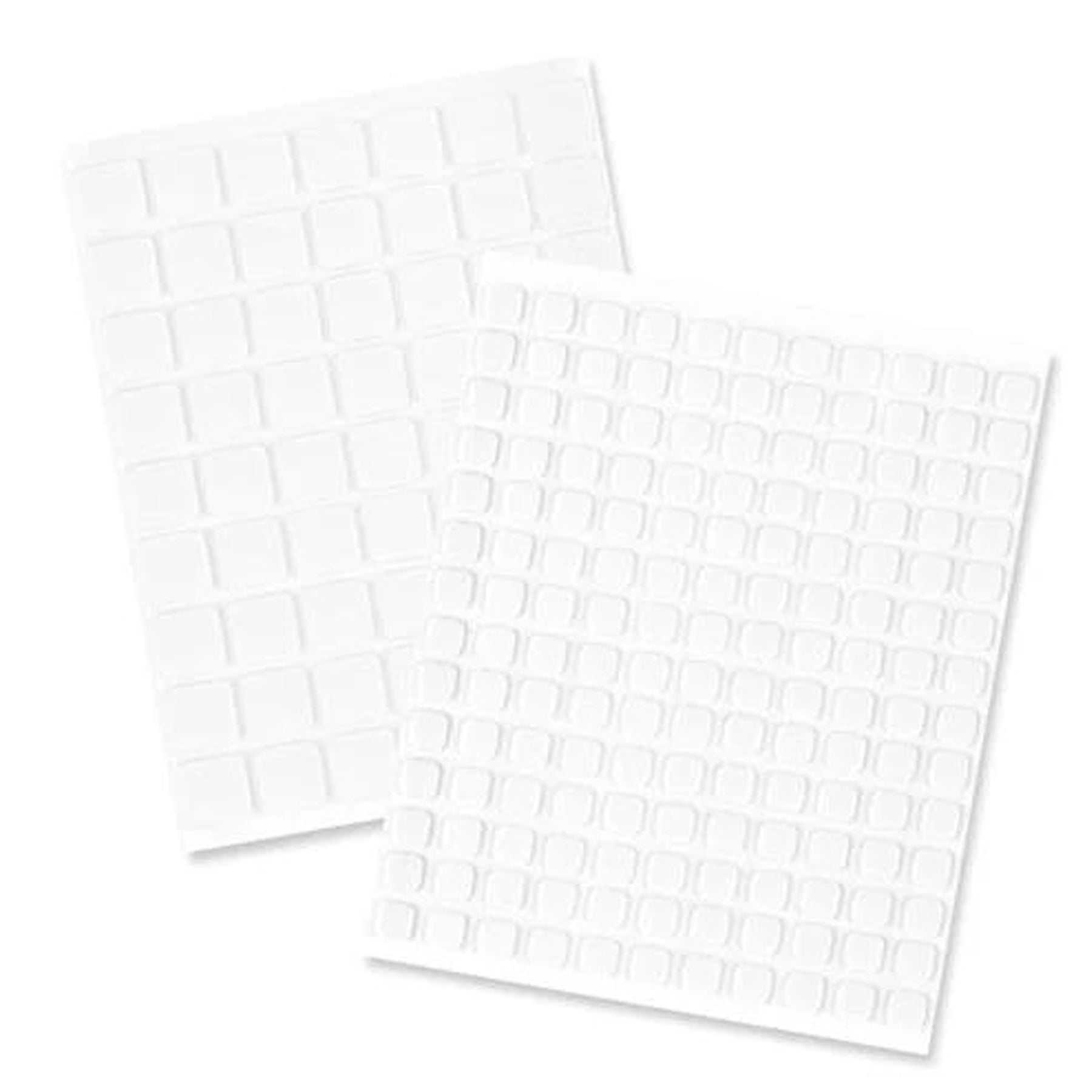 Crealive 3D Foam Quadrate - Weiss
 
Inhalt:
•	1 Bogen vorgeschnittene 3D Schaumstoff-Quadrate 11 x 12 x 1 mm
•	1 Bogen vorgeschnittene 3D Schaumstoff-Quadrate 6.35 x 6.35 x 1 mm
 
Spezifikationen:
•	Material: Schaumstoff
•	217 Stück
•	Länge: 11 mm / 6.35 mm
•	Breite: 12 mm / 6.35 mm
•	Dicke: 1 mm
•	doppelseitig klebend
 
Die doppelseitig selbstklebenden 3D Foam Quadrate sind geeignet für:
•	3D Look bei Karten, Schachteln, etc.
•	verschiedene Tiefen bei Dekorationen zu erzeugen
•	Papier
•	Holz
•	Glas
•	Kunst