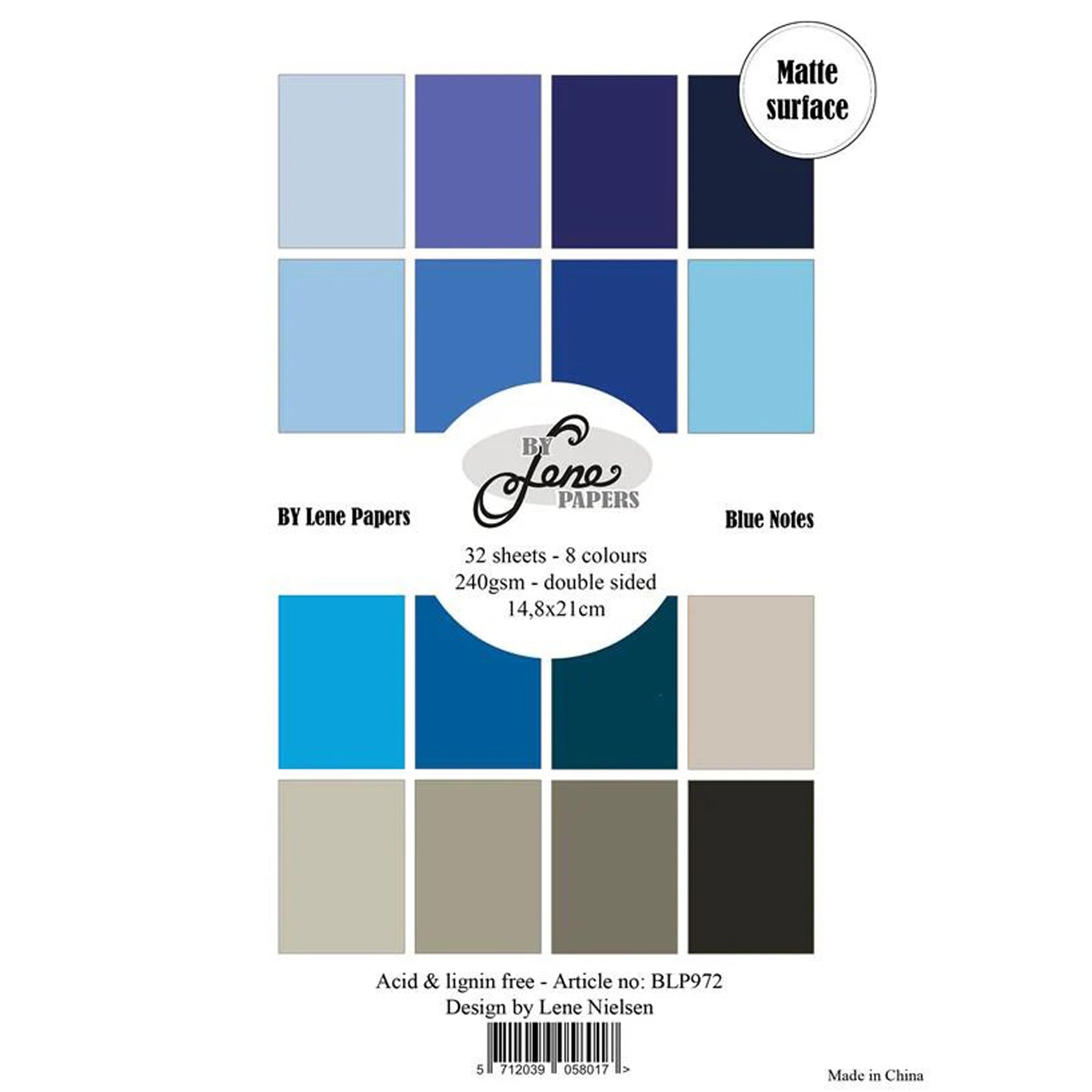 Crealive Papier Block 240 g/m2 - A5 - Blue Notes

Inhalt:
•	Block mit insgesamt 32 Bogen
 
Spezifikationen:
•	Grösse A5 (14.8 x 21 cm)
•	240 g/m2
•	beidseitig bedruckt
•	16 Farben
•	8 Designs
•	lignin- und säurefrei
 
Dieses Papier ist geeignet für:
•	Karten
•	Karten-Verzierungen
•	Plotten
•	Stanzen
•	Prägen
•	Mixed Media
•	Scrapbooking
 
Aus diesem A5 Papier lassen sich farbenfrohe Karten erstellen, Verzierungen für Karten, Kuverts und vieles mehr. 
 
Schneideeinstellung
Bitte teste die Schneideeinstellung