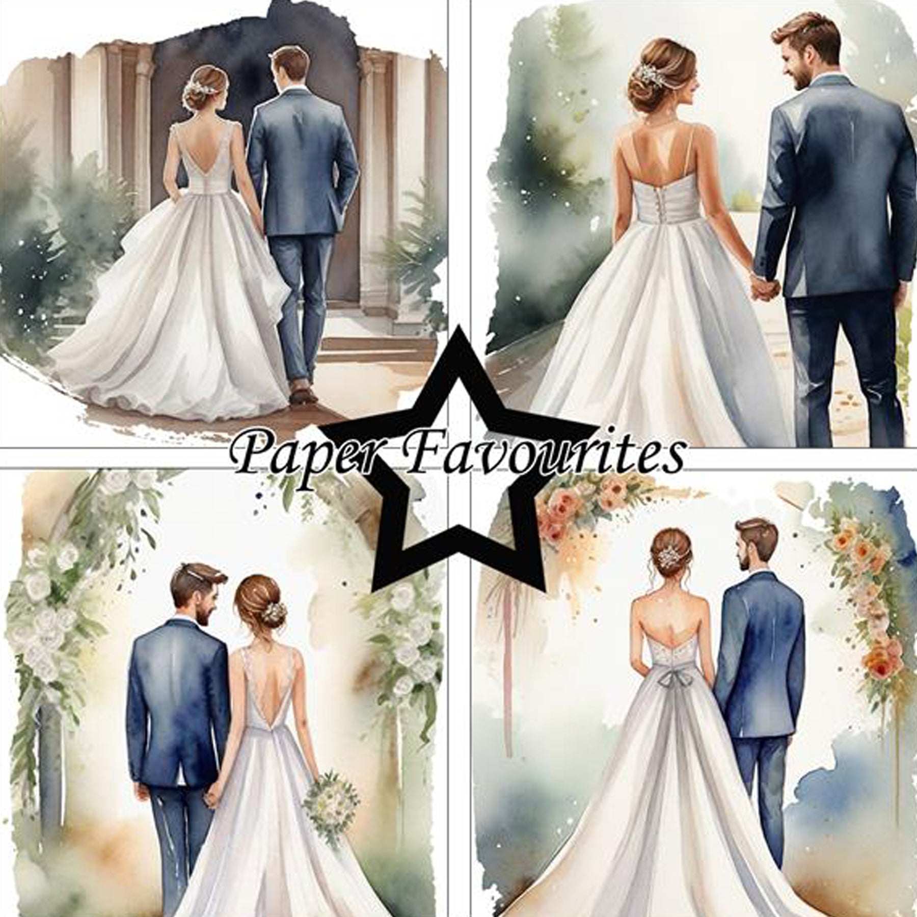 Crealive Paper Pad 200 g/m2 - 15 cm x 15 cm - Bride & Groom
 
Inhalt:
•	24 Bogen
•	8 Designs
 
Spezifikationen:
•	15 cm x 15 cm
•	200 g/m2
•	einseitig bedruckt
•	säure- und ligninfrei
 
Dieses Paper Pad ist geeignet für:
•	Karten
•	Karten-Verzierungen
•	kleine Geschenkboxen & Verpackungen
•	Plotten
•	Stanzen
•	Prägen
•	Scrapbooking
•	Journaling
•	Mixed Media
 
Dieses einseitig bedruckte Designpapier mit romantischen Hochzeitspaar-Motiven ist eine zauberhafte Basis für kreative, spezielle, individuelle Karte