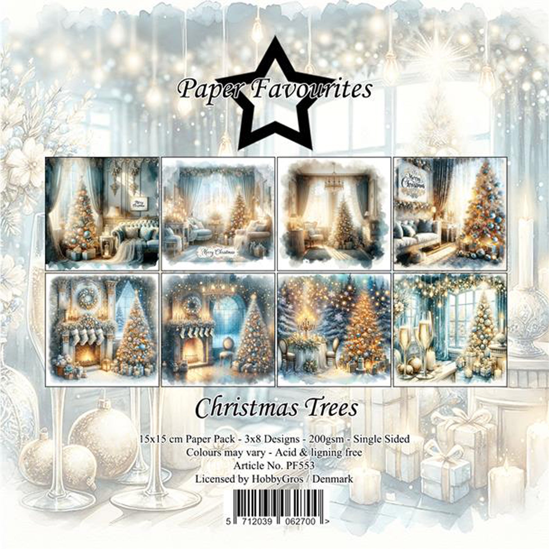 Crealive Paper Pad 200 g/m2 - 15 cm x 15 cm - Christmas Trees
 
Inhalt:
•	24 Bogen
•	8 Designs
 
Spezifikationen:
•	15 cm x 15 cm
•	200 g/m2
•	einseitig bedruckt
•	säure- und ligninfrei
 
Dieses Paper Pad ist geeignet für:
•	Karten
•	Karten-Verzierungen
•	kleine Geschenkboxen & Verpackungen
•	Plotten
•	Stanzen
•	Prägen
•	Scrapbooking
•	Journaling
•	Mixed Media
 
Dieses einseitig bedruckte Designpapier im winterlichen Vintage-Look ist eine bezaubernde Basis für kreative, spezielle, individuelle Karten, Plott