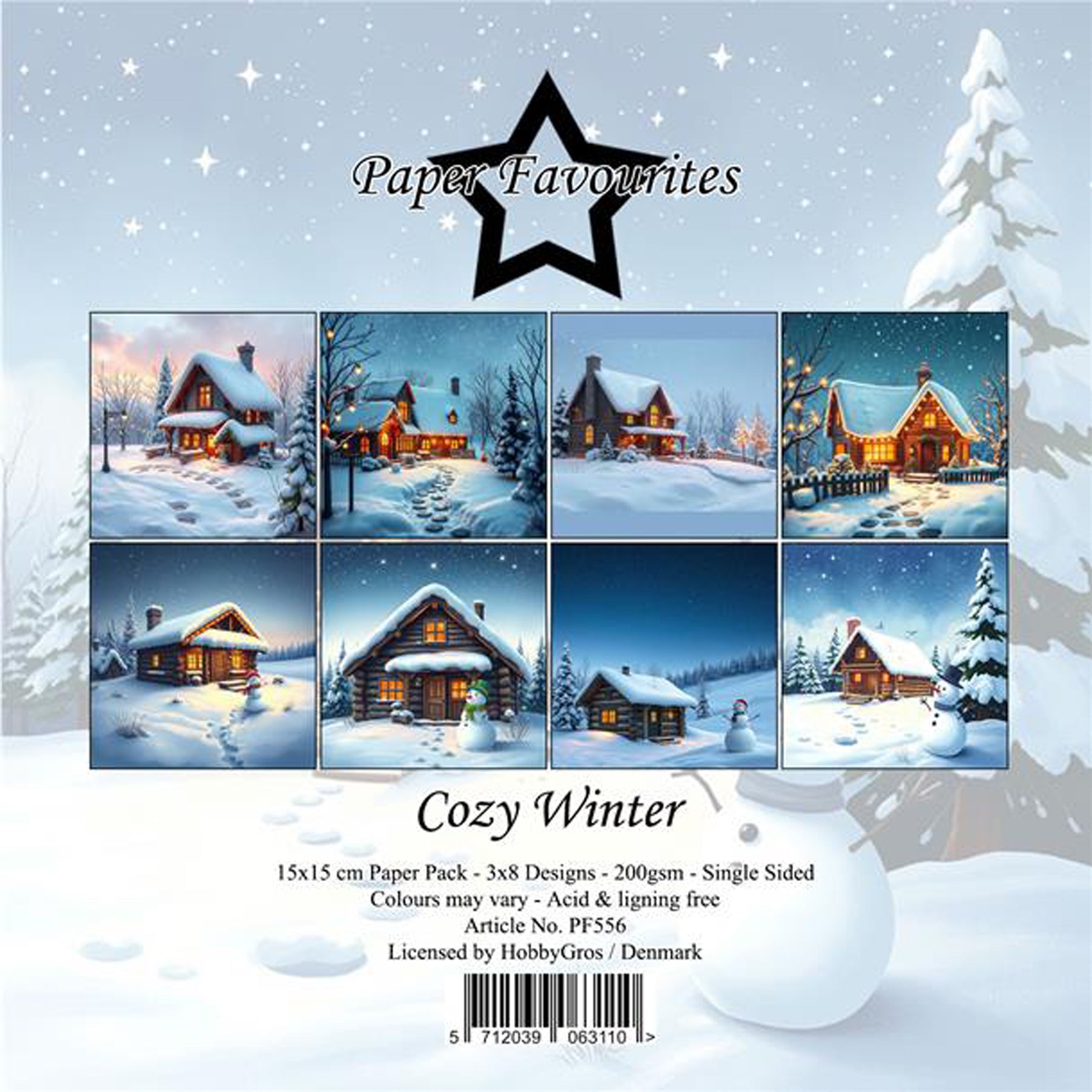Crealive Paper Pad 200 g/m2 - 15 cm x 15 cm - Cozy Winter
 
Inhalt:
•	24 Bogen
•	8 Designs
 
Spezifikationen:
•	15 cm x 15 cm
•	200 g/m2
•	einseitig bedruckt
•	säure- und ligninfrei
 
Dieses Paper Pad ist geeignet für:
•	Karten
•	Karten-Verzierungen
•	kleine Geschenkboxen & Verpackungen
•	Plotten
•	Stanzen
•	Prägen
•	Scrapbooking
•	Journaling
•	Mixed Media
 
Dieses einseitig bedruckte Designpapier mit winterlichen Häusern ist eine bezaubernde Basis für kreative, spezielle, individuelle Karten, Plotts, Verzi