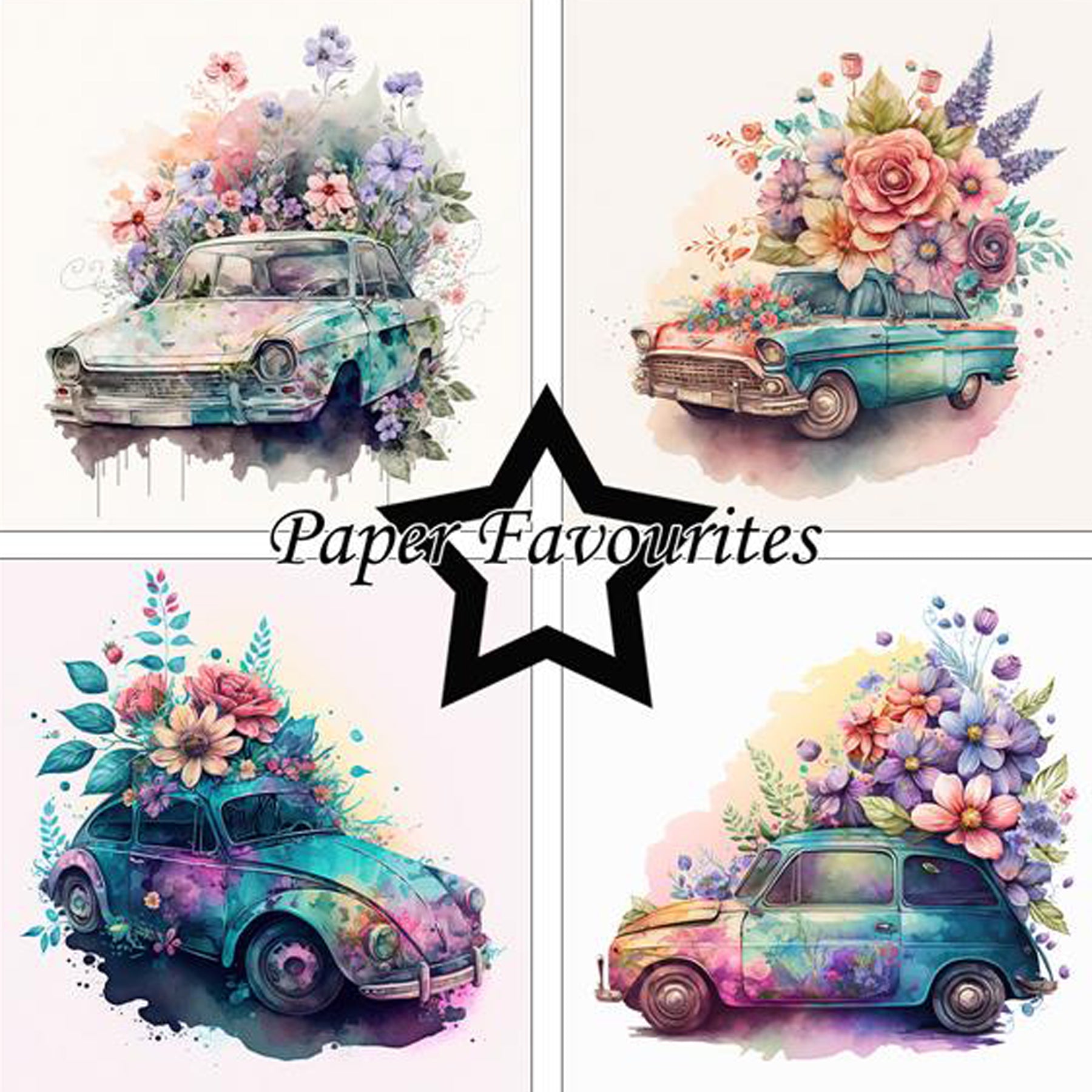 Crealive Paper Pad 200 g/m2 - 15 cm x 15 cm - Floral Cars

Inhalt:
•	24 Bogen
•	8 Designs
 
Spezifikationen:
•	15 cm x 15 cm 
•	200 g/m2
•	einseitig bedruckt
•	säure- und ligninfrei
 
Dieses Paper Pad ist geeignet für:
•	Karten
•	Karten-Verzierungen
•	Plotten
•	Stanzen
•	Prägen
•	Scrapbooking
 
Dieses einseitig bedruckte Designpapier mit farbenprächtigen und fröhlichen Auto-Motiven ist eine tolle Basis für kreative, spezielle, individuelle Karten, Plotts, Schachteln, Karten-Verzierungen, Geschenkboxen, Scra