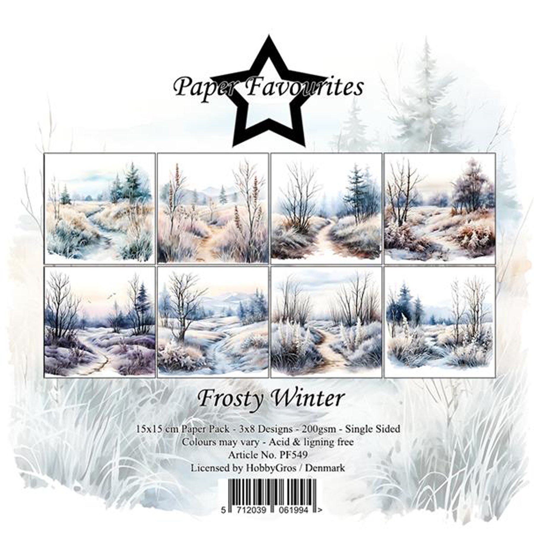 Crealive Paper Pad 200 g/m2 - 15 cm x 15 cm - Frosty Winter
 
Inhalt:
•	24 Bogen
•	8 Designs
 
Spezifikationen:
•	15 cm x 15 cm
•	200 g/m2
•	einseitig bedruckt
•	säure- und ligninfrei
 
Dieses Paper Pad ist geeignet für:
•	Karten
•	Karten-Verzierungen
•	kleine Geschenkboxen & Verpackungen
•	Plotten
•	Stanzen
•	Prägen
•	Scrapbooking
•	Journaling
•	Mixed Media
 
Dieses einseitig bedruckte Designpapier im winterlichen Look ist eine bezaubernde Basis für kreative, spezielle, individuelle Karten, Plotts, Verzier