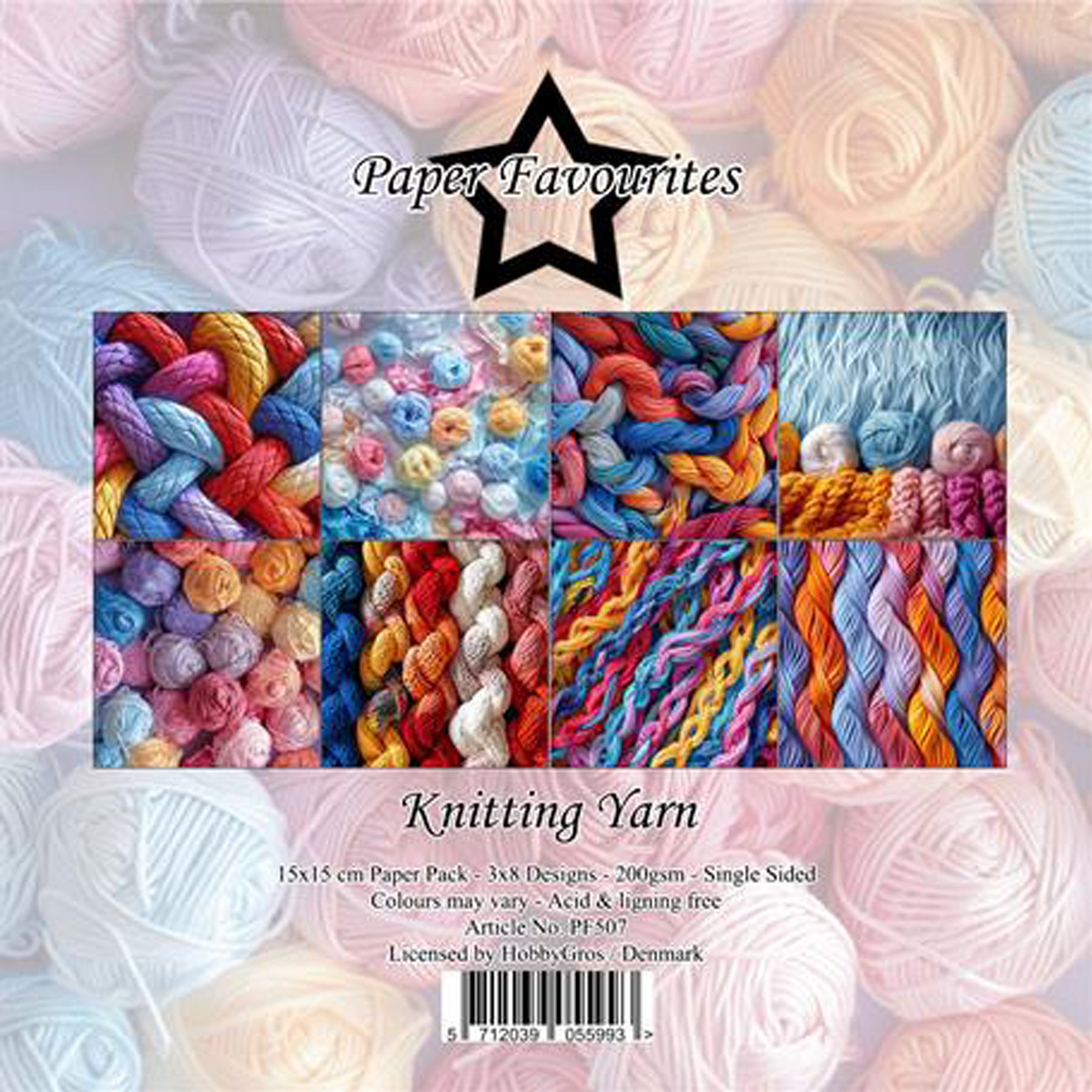 Crealive Paper Pad 200 g/m2 - 15 cm x 15 cm - Knitting Yarn
 
Inhalt:
•	24 Bogen
•	8 Designs
 
Spezifikationen:
•	15 cm x 15 cm
•	200 g/m2
•	einseitig bedruckt
•	säure- und ligninfrei
 
Dieses Paper Pad ist geeignet für:
•	Karten
•	Karten-Verzierungen
•	Plotten
•	Stanzen
•	Prägen
•	Scrapbooking
 
Dieses einseitig bedruckte Designpapier ist eine ausgefallene Basis für kreative, spezielle, individuelle Karten, Plotts, Verzierungen von Geschenktaschen, Schachteln, Karten, Geschenkboxen, Scrapbooking und vielem