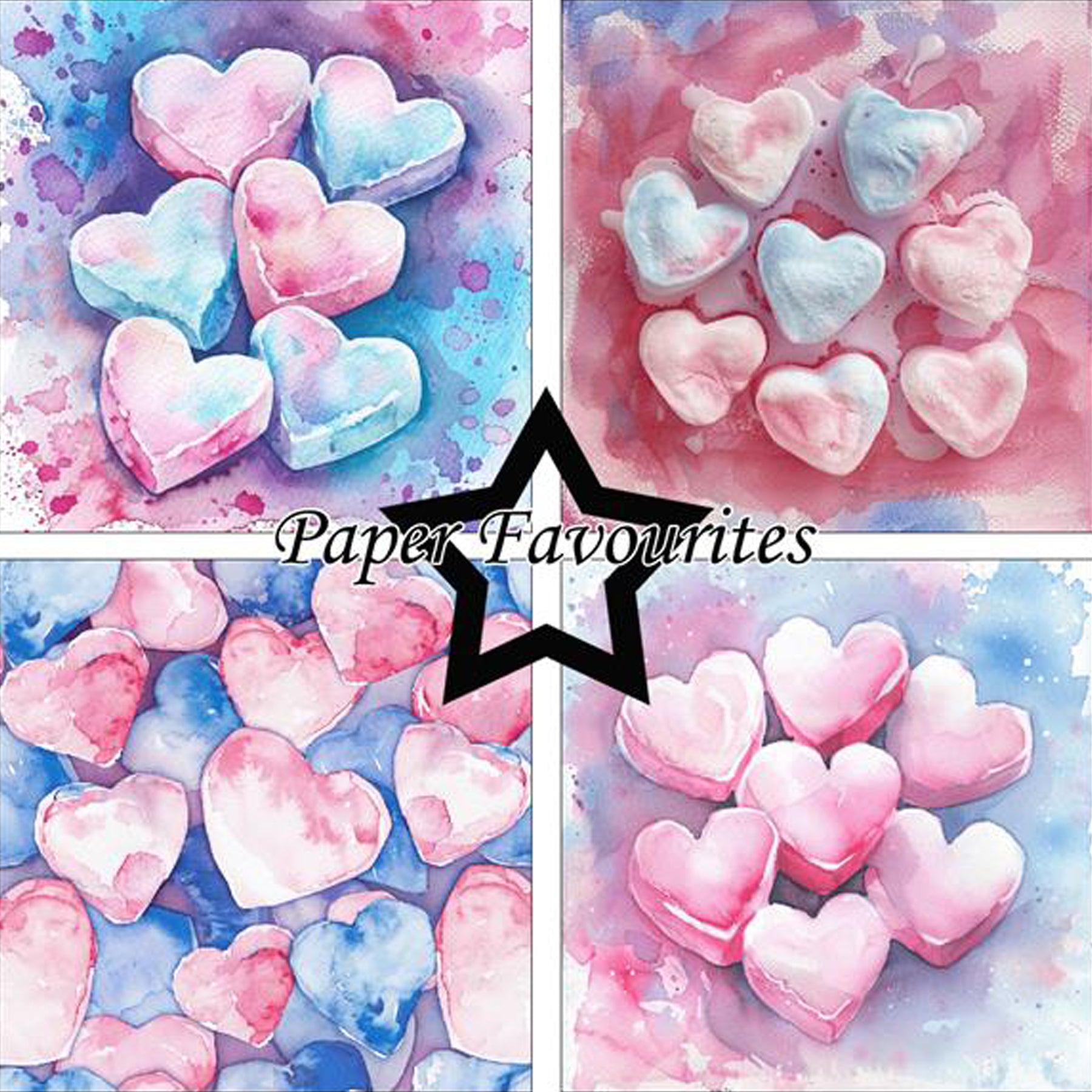 Crealive Paper Pad 200 g/m2 - 15 cm x 15 cm - Marshmallows Hearts
 
Inhalt:
•	24 Bogen
•	8 Designs
 
Spezifikationen:
•	15 cm x 15 cm
•	200 g/m2
•	einseitig bedruckt
•	säure- und ligninfrei
 
Dieses Paper Pad ist geeignet für:
•	Karten
•	Karten-Verzierungen
•	Plotten
•	Stanzen
•	Prägen
•	Scrapbooking
 
Dieses einseitig bedruckte Designpapier ist eine zuckersüsse Basis für kreative, spezielle, individuelle Karten, Plotts, Verzierungen von Geschenktaschen, Schachteln, Karten, Geschenkboxen, Scrapbooking und v