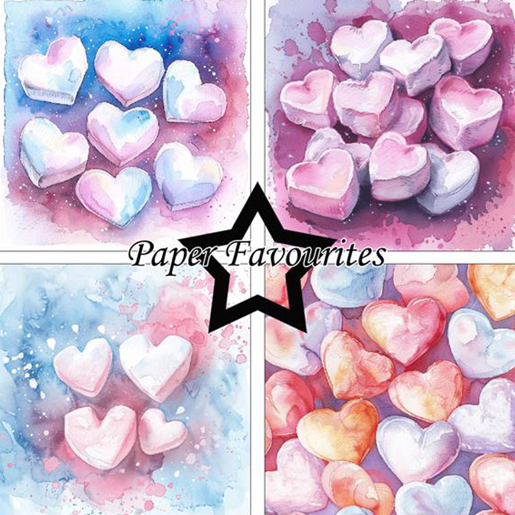 Crealive Paper Pad 200 g/m2 - 15 cm x 15 cm - Marshmallows Hearts
 
Inhalt:
•	24 Bogen
•	8 Designs
 
Spezifikationen:
•	15 cm x 15 cm
•	200 g/m2
•	einseitig bedruckt
•	säure- und ligninfrei
 
Dieses Paper Pad ist geeignet für:
•	Karten
•	Karten-Verzierungen
•	Plotten
•	Stanzen
•	Prägen
•	Scrapbooking
 
Dieses einseitig bedruckte Designpapier ist eine zuckersüsse Basis für kreative, spezielle, individuelle Karten, Plotts, Verzierungen von Geschenktaschen, Schachteln, Karten, Geschenkboxen, Scrapbooking und v