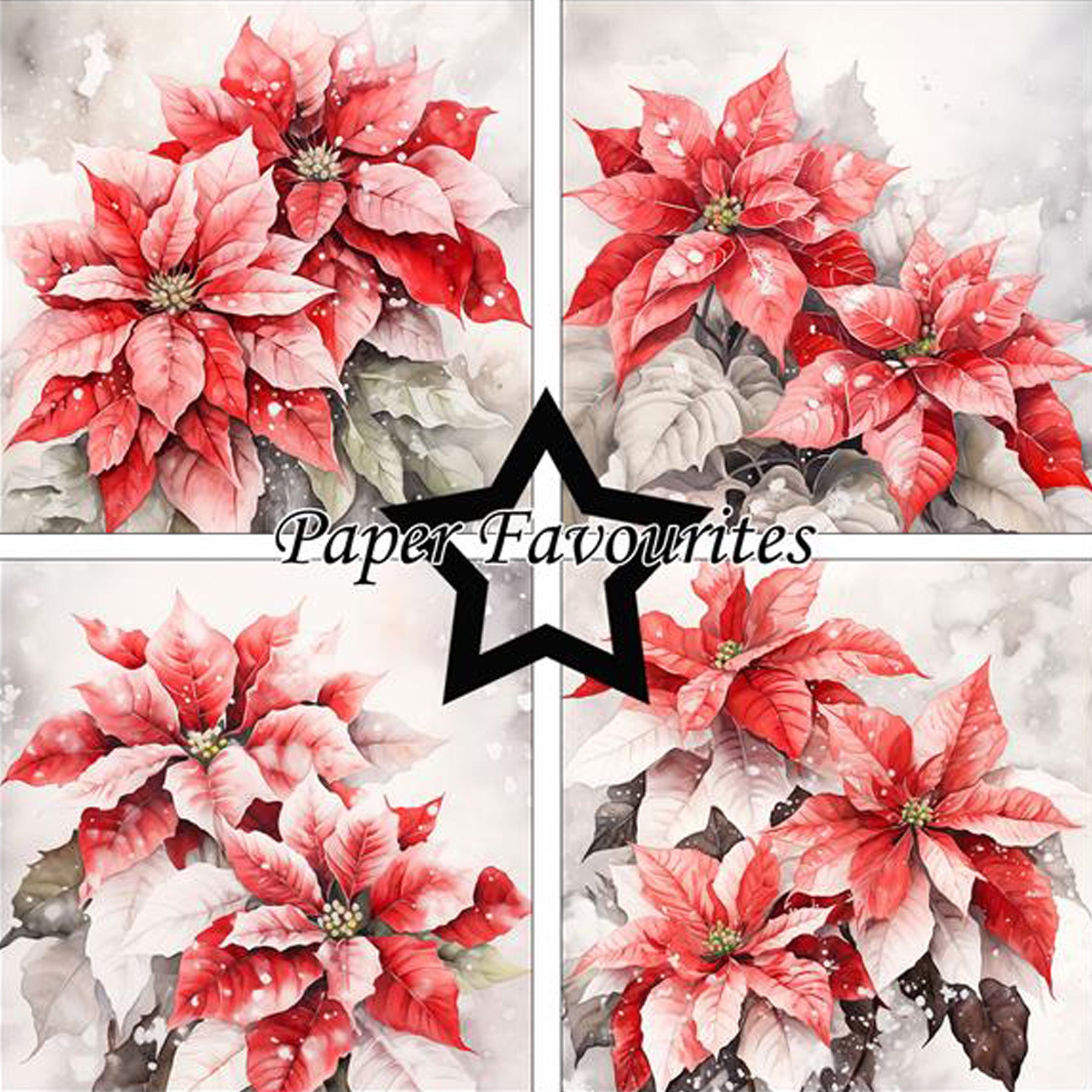 Crealive Paper Pad 200 g/m2 - 15 cm x 15 cm - Poinsettia
 
Inhalt:
•	24 Bogen
•	8 Designs
 
Spezifikationen:
•	15 cm x 15 cm
•	200 g/m2
•	einseitig bedruckt
•	säure- und ligninfrei
 
Dieses Paper Pad ist geeignet für:
•	Karten
•	Karten-Verzierungen
•	kleine Geschenkboxen & Verpackungen
•	Plotten
•	Stanzen
•	Prägen
•	Scrapbooking
•	Journaling
•	Mixed Media
 
Dieses einseitig bedruckte Designpapier mit winterlichen Weihnachtssternen, ist eine wunderbare, florale Basis für kreative, spezielle, individuelle Kar