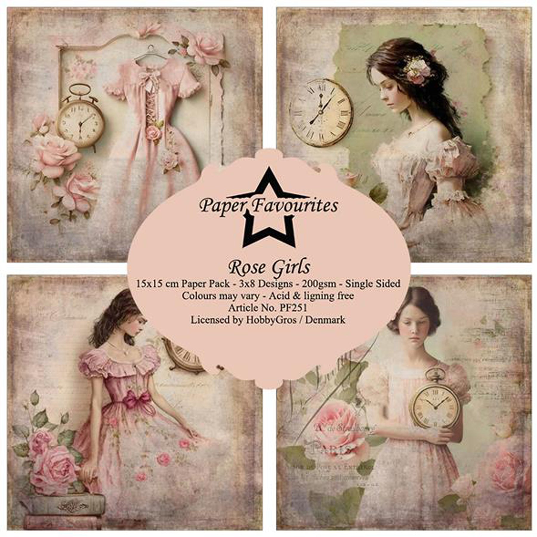 Crealive Paper Pad 200 g/m2 - 6’’ x 6’’ - Rose Girls

Inhalt:
•	24 Bogen
•	8 Designs
 
Spezifikationen:
•	6’’ x 6’’ (15 cm x 15 cm)
•	200 g/m2
•	einseitig bedruckt
•	säure- und ligninfrei
 
Dieses Paper Pad ist geeignet für:
•	Karten
•	Karten-Verzierungen
•	Plotten
•	Stanzen
•	Prägen
•	Scrapbooking
 
Dieses einseitig bedruckte Designpapier ist eine wunderbare Basis für kreative, spezielle, individuelle Karten, Plotts, Verzierungen von Geschenktaschen, Schachteln, Karten, Geschenkboxen, Scrapbooking und viel
