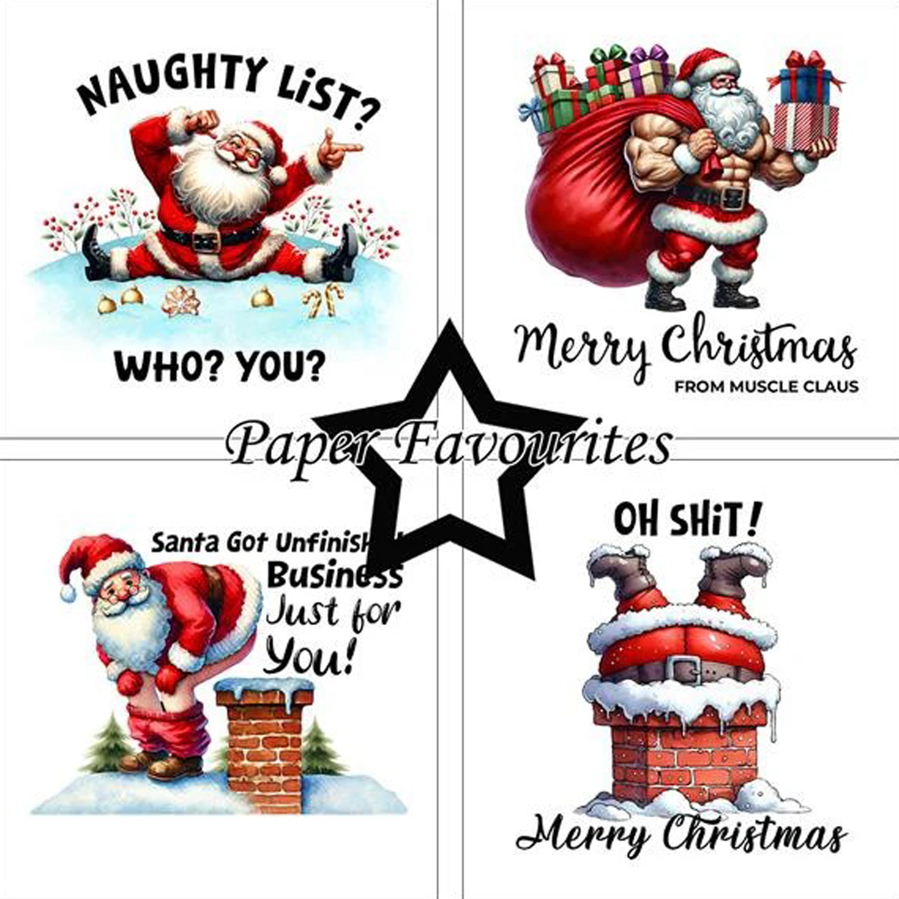 Crealive Paper Pad 200 g/m2 - 15 cm x 15 cm - Sarcastic Santa
 
Inhalt:
•	24 Bogen
•	8 Designs
 
Spezifikationen:
•	15 cm x 15 cm
•	200 g/m2
•	einseitig bedruckt
•	säure- und ligninfrei
 
Dieses Paper Pad ist geeignet für:
•	Karten
•	Karten-Verzierungen
•	kleine Geschenkboxen & Verpackungen
•	Plotten
•	Stanzen
•	Prägen
•	Scrapbooking
•	Journaling
•	Mixed Media
 
Dieses einseitig bedruckte Designpapier mit sarkastischen Sprüchen rund um den Weihnachtsmann ist eine lustige Basis für spezielle Karten, Plotts, 
