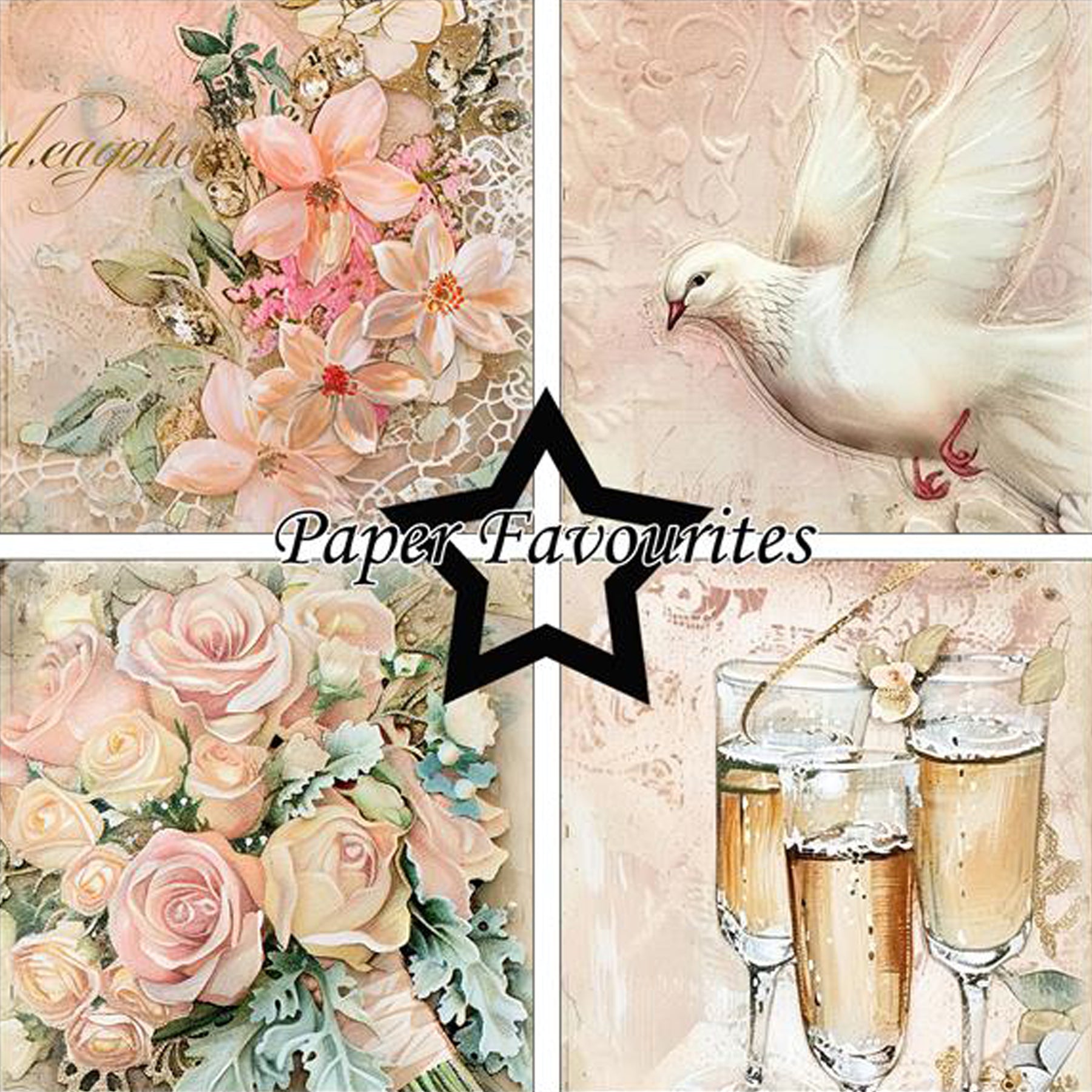 Crealive Paper Pad 200 g/m2 - 15 cm x 15 cm - Wedding Art
 
Inhalt:
•	24 Bogen
•	8 Designs
 
Spezifikationen:
•	15 cm x 15 cm
•	200 g/m2
•	einseitig bedruckt
•	säure- und ligninfrei
 
Dieses Paper Pad ist geeignet für:
•	Karten
•	Karten-Verzierungen
•	kleine Geschenkboxen & Verpackungen
•	Plotten
•	Stanzen
•	Prägen
•	Scrapbooking
•	Journaling
•	Mixed Media
 
Dieses einseitig bedruckte Designpapier mit romantischen Hochzeits-Motiven ist eine zauberhafte Basis für kreative, spezielle, individuelle Karten, Plo
