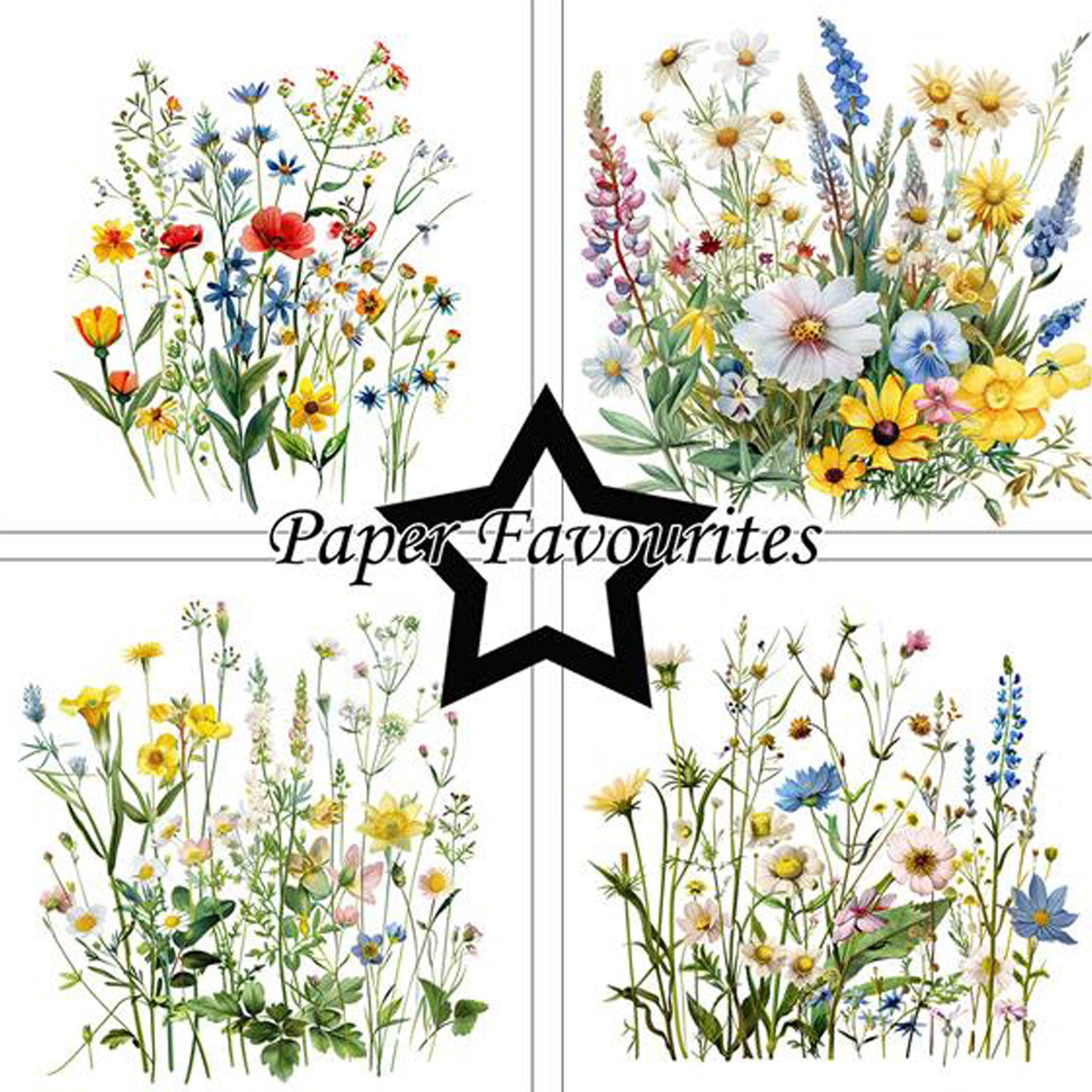 Crealive Paper Pad 200 g/m2 - 15 cm x 15 cm - Wild Flowers
 
Inhalt:
•	24 Bogen
•	8 Designs
 
Spezifikationen:
•	15 cm x 15 cm
•	200 g/m2
•	einseitig bedruckt
•	säure- und ligninfrei
 
Dieses Paper Pad ist geeignet für:
•	Karten
•	Karten-Verzierungen
•	Plotten
•	Stanzen
•	Prägen
•	Scrapbooking
 
Dieses einseitig bedruckte Designpapier mit Wildblumen-Designs ist eine wunderbare Basis für kreative, spezielle, individuelle Karten, Plotts, Verzierungen von Geschenktaschen, Schachteln, Karten, Geschenkboxen, Scr