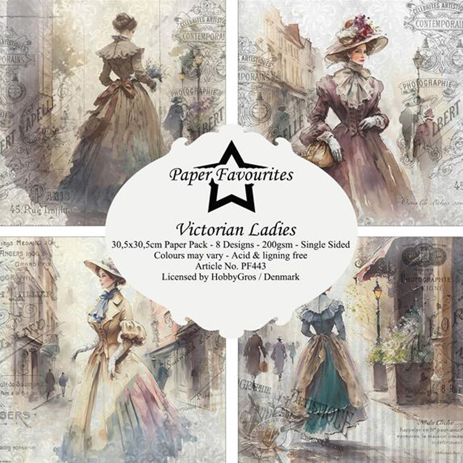 Crealive Paper Pad 200 g/m2 - 12’’ x 12’’ - Victorian Ladies

Inhalt:
•	8 Blatt
•	8 Designs
 
Spezifikationen:
•	12’’ x 12’’ (30.5 cm x 30.5 cm)
•	200 g/m2
•	einseitig bedruckt
•	säure- und ligninfrei
 
Dieses Paper Pad ist geeignet für:
•	Karten
•	Boxen
•	3D-Projekte
•	Geschenkboxen & Verpackungen
•	Plotten
•	Scrapbooking
•	Basteln mit Kindern
