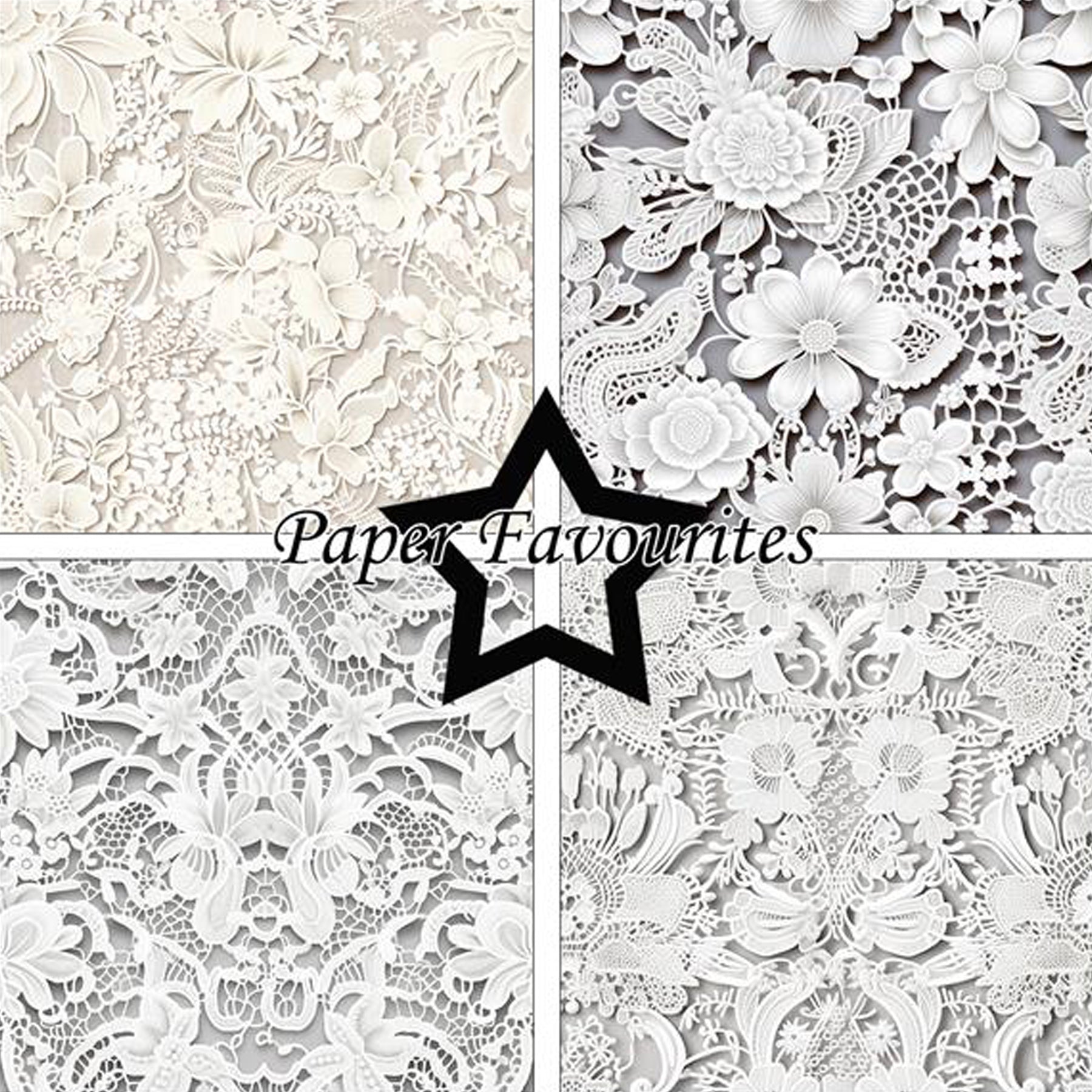 Crealive Paper Pad 200 g/m2 - 12’’ x 12’’ - Bridal Lace
 
Inhalt:
•	8 Blatt
•	8 Designs
 
Spezifikationen:
•	12’’ x 12’’ (30.5 cm x 30.5 cm)
•	200 g/m2
•	einseitig bedruckt
•	säure- und ligninfrei
 
Dieses Paper Pad ist geeignet für:
•	Karten
•	Boxen
•	3D-Projekte
•	Geschenkboxen & Verpackungen
•	Plotten
•	Scrapbooking
•	Stanzen
•	Prägen
•	Journaling
•	Mixed Media
 
Aus diesen einseitig bedruckten, romantischen Brautspitze-Papieren kannst Du zauberhafte Karten, Verzierungen für Karten, Geschenkboxen, Verpac