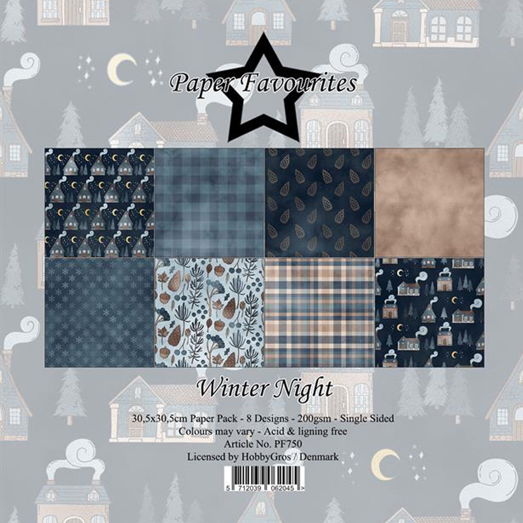 Crealive Paper Pad 200 g/m2 - 12’’ x 12’’ - Winter Night
 
Inhalt:
•	8 Blatt
•	8 Designs
 
Spezifikationen:
•	12’’ x 12’’ (30.5 cm x 30.5 cm)
•	200 g/m2
•	einseitig bedruckt
•	säure- und ligninfrei
 
Dieses Paper Pad ist geeignet für:
•	Karten
•	Boxen
•	3D-Projekte
•	Geschenkboxen & Verpackungen
•	Plotten
•	Scrapbooking
•	Stanzen
•	Prägen
•	Journaling
•	Mixed Media
 
Dieses einseitig bedruckte Designpapier im winterlichen Look ist eine super Basis für kreative, spezielle, individuelle Karten, Plotts, Schach