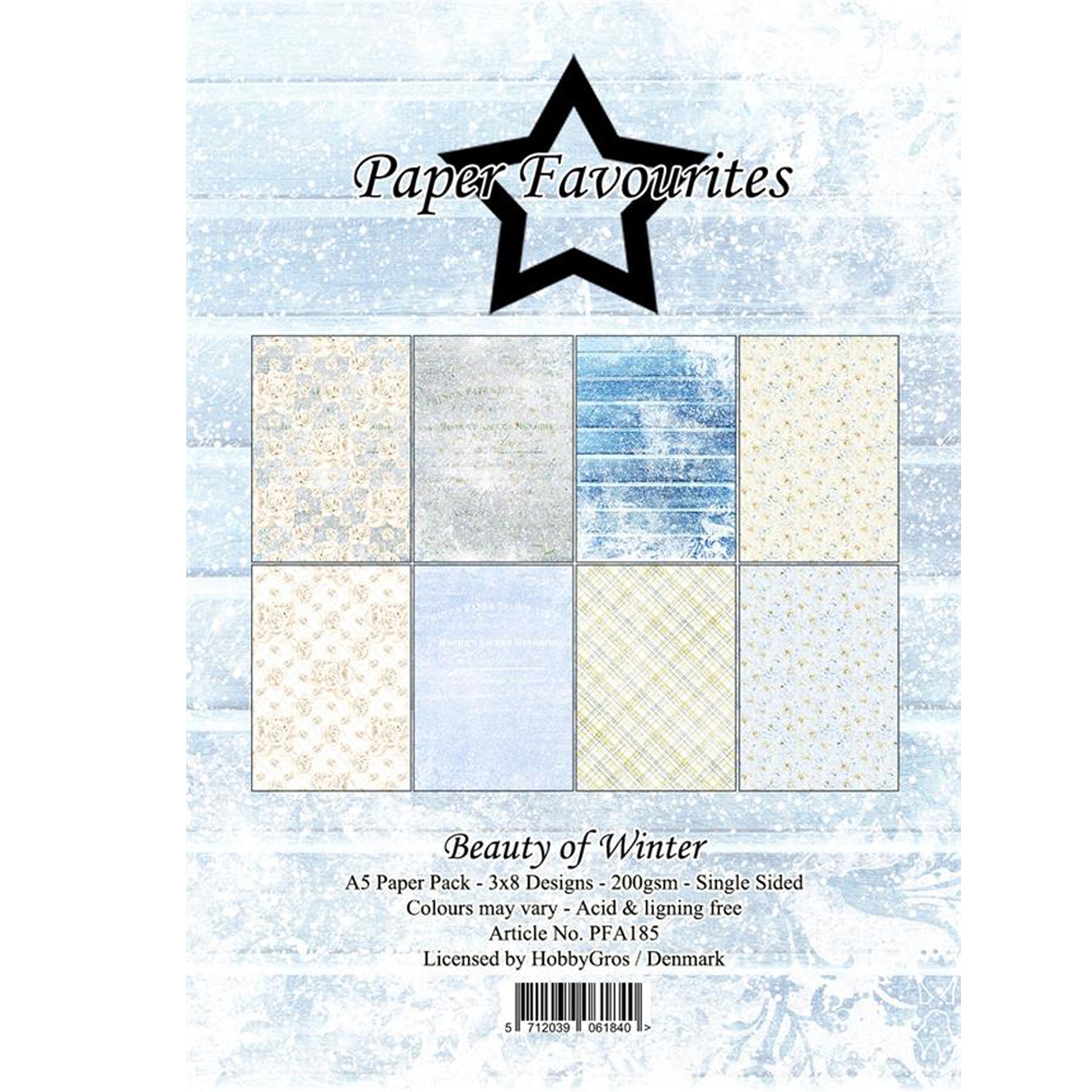 Crealive Paper Pad 200 g/m2 - A5 - Beauty of Winter
 
Inhalt:
•	24 Blatt
•	8 Designs
 
Spezifikationen:
•	A5 (14.8 x 21 cm)
•	200 g/m2
•	einseitig bedruckt
•	säure- und ligninfrei
 
Dieses Paper Pad ist geeignet für:
•	Karten
•	Karten-Verzierungen
•	kleine Geschenkboxen & Verpackungen
•	Plotten
•	Stanzen
•	Prägen
•	Scrapbooking
•	Journaling
•	Mixed Media
 
Dieses einseitig bedruckte Designpapier ist eine wunderbare, winterliche Basis für kreative, spezielle, individuelle Karten, Plotts, Verzierungen von Ges