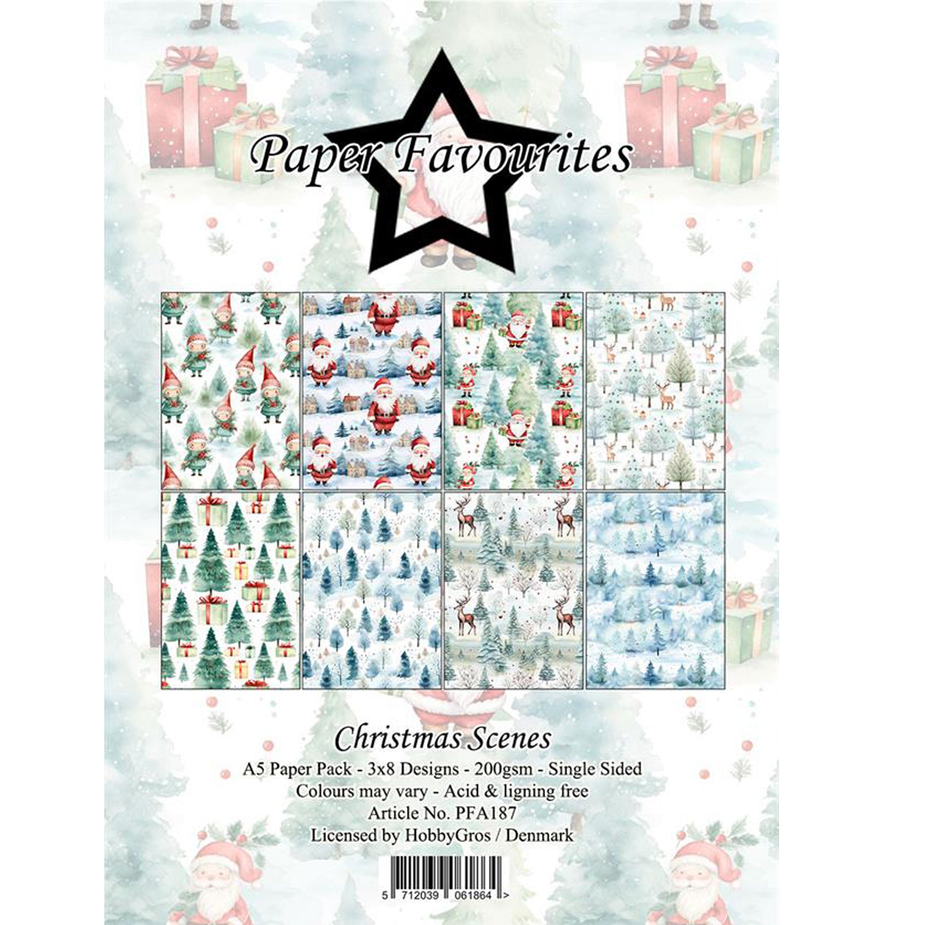 Crealive Paper Pad 200 g/m2 - A5 - Christmas Scenes

Inhalt:
•	24 Blatt
•	8 Designs
 
Spezifikationen:
•	A5 (14.8 x 21 cm)
•	200 g/m2
•	einseitig bedruckt
•	säure- und ligninfrei
 
Dieses Paper Pad ist geeignet für:
•	Karten
•	Karten-Verzierungen
•	kleine Geschenkboxen & Verpackungen
•	Plotten
•	Stanzen
•	Prägen
•	Scrapbooking
•	Journaling
•	Mixed Media
 
Dieses einseitig bedruckte Designpapier ist eine wunderbare, winterliche Basis für kreative, spezielle, individuelle Karten, Plotts, Verzierungen von Gesc