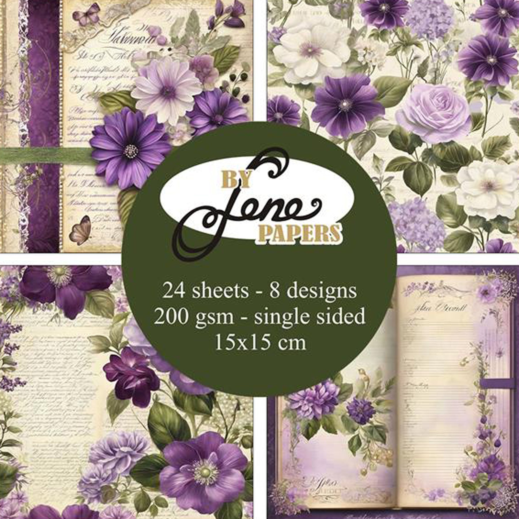 Crealive Paper Pad 200 g/m2 - 15 cm x 15 cm - Absolute Romance

Inhalt:
•	24 Blatt
•	8 Designs
 
Spezifikationen:
•	15 cm x 15 cm
•	200 g/m2
•	einseitig bedruckt
•	säure- und ligninfrei
 
Dieses Paper Pad ist geeignet für:
•	Karten
•	Karten-Verzierungen
•	kleine Geschenkboxen & Verpackungen
•	Plotten
•	Stanzen
•	Prägen
•	Scrapbooking
•	Journaling
•	Mixed Media
 
Dieses einseitig bedruckte Designpapier im floralen Look mit romantischen Blumenranken, ist eine wunderschöne Basis für kreative, spezielle, indivi