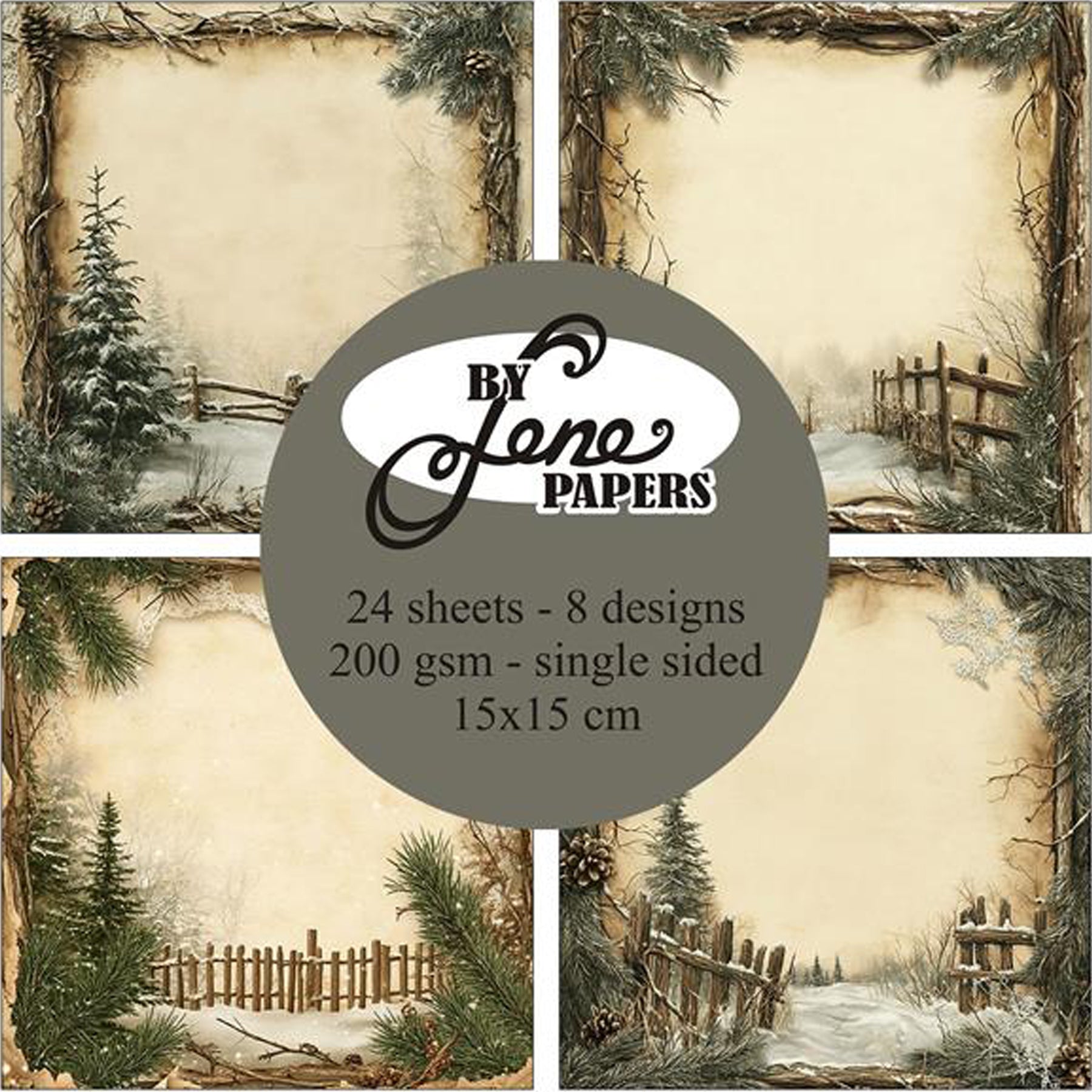 Crealive Paper Pad 200 g/m2 - 15 cm x 15 cm - Early Christmas

Inhalt:
•	24 Blatt
•	8 Designs
 
Spezifikationen:
•	15 cm x 15 cm
•	200 g/m2
•	einseitig bedruckt
•	säure- und ligninfrei
 
Dieses Paper Pad ist geeignet für:
•	Karten
•	Boxen
•	3D-Projekte
•	kleine Geschenkboxen & Verpackungen
•	Plotten
•	Scrapbooking
 
By Lene ist bekannt für hochwertige Metall Stanzen, auch Craft Dies genannt, sowie tolle Motivstempel, Designpapier und Enamel Dots. 
 
Schneideeinstellung
Bitte teste die Schneideeinstellungen 