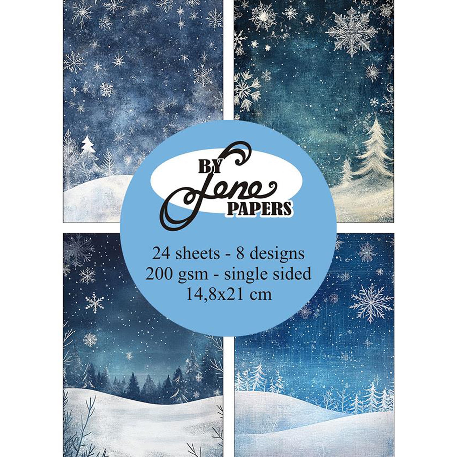 Crealive Paper Pad 200 g/m2 - A5 - Blue Christmas

Inhalt:
•	24 Blatt
•	8 Designs
 
Spezifikationen:
•	A5 (14.8 x 21 cm)
•	200 g/m2
•	einseitig bedruckt
•	säure- und ligninfrei
 
Dieses Paper Pad ist geeignet für:
•	Karten
•	Boxen
•	3D-Projekte
•	kleine Geschenkboxen & Verpackungen
•	Plotten
•	Scrapbooking
 
By Lene ist bekannt für hochwertige Metall Stanzen, auch Craft Dies genannt, sowie tolle Motivstempel, Designpapier und Enamel Dots. 
 
Schneideeinstellung
Bitte teste die Schneideeinstellungen immer er