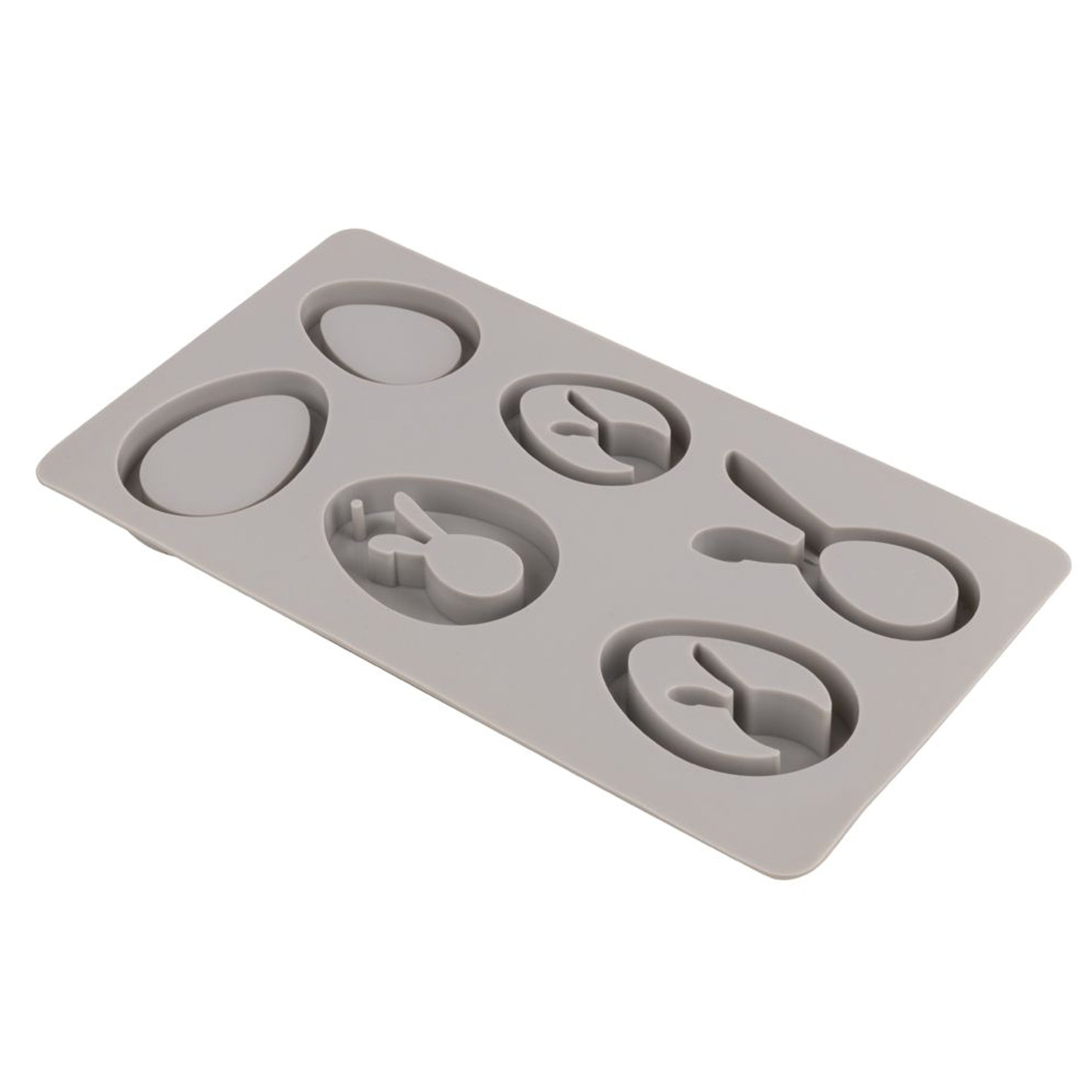 Crealive Giessform Silikon - Eier + Hasen Anhänger 

Diese Anhänger schmücken Zweige, Nester, Geschenke, Karten und vieles mehr. Mit dieser Silikon-Giessform gelingen dir österliche Dekorationen aus Kreativ-Beton, Raysin-Giesspulver, Wachs oder Giessharz.
 
Inhalt:
•	1 Giessform Silikon mit 6 Motiven
 
Spezifikationen:
•	Material: hochwertiges Silikon
•	Formgrösse: 14.5 x 26 cm
•	Motivgrössen:
o	Höhe 60 und 70 mm
o	Breite 45 und 53 mm
•	Tiefe: jeweils 12 mm
•	NICHT geeignet für Lebensmittel
•	äusserst elast