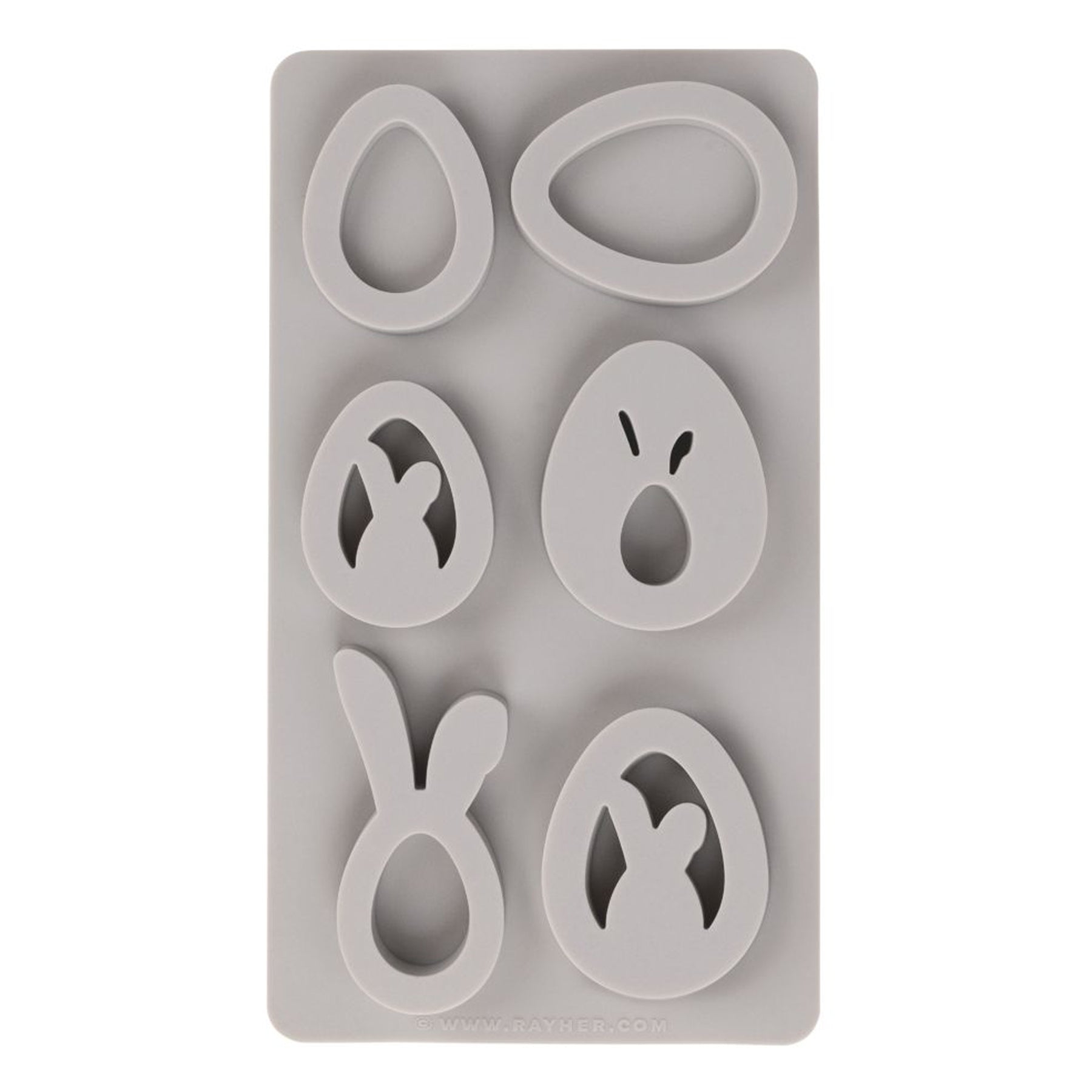 Crealive Giessform Silikon - Eier + Hasen Anhänger 

Diese Anhänger schmücken Zweige, Nester, Geschenke, Karten und vieles mehr. Mit dieser Silikon-Giessform gelingen dir österliche Dekorationen aus Kreativ-Beton, Raysin-Giesspulver, Wachs oder Giessharz.
 
Inhalt:
•	1 Giessform Silikon mit 6 Motiven
 
Spezifikationen:
•	Material: hochwertiges Silikon
•	Formgrösse: 14.5 x 26 cm
•	Motivgrössen:
o	Höhe 60 und 70 mm
o	Breite 45 und 53 mm
•	Tiefe: jeweils 12 mm
•	NICHT geeignet für Lebensmittel
•	äusserst elast