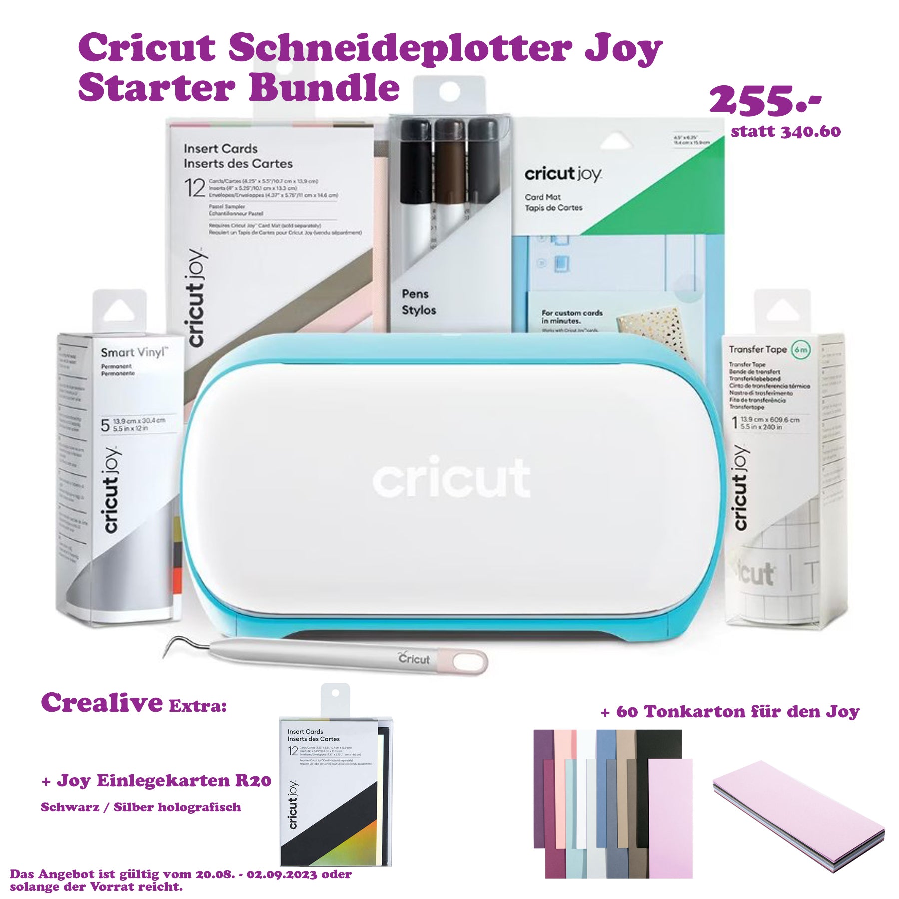 Cricut Joy Schneideplotter Starter Bundle