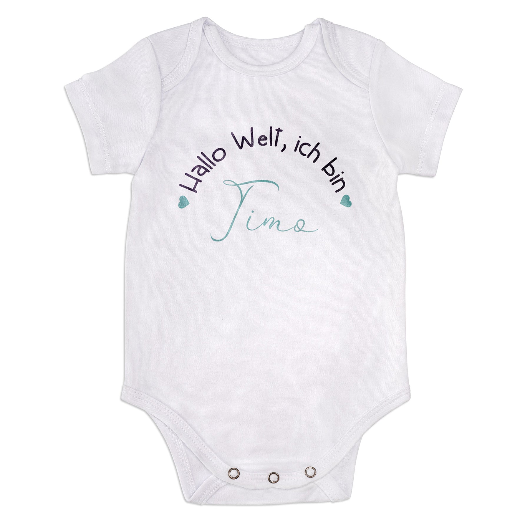 Crealive Baby Body Kurzarm - Weiss     Mit diesem Kurzarm-Body für Babys hast Du ein persönlich gestaltbares Geschenk. Du kannst es als Geburtstagsgeschenk, bereits zur Baby-Shower-Party als Mitbringsel oder zur Taufe verschenken. Du kannst es individuell gestalten als unverzichtbarer & beliebter Klassiker in den ersten Lebensjahren und eine wundervolle Erinnerung für das ganze Leben schaffen.