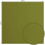 Crealive Cardstock Basic 216 g/m2 - 12’’ x 12’’ - Olive  Spezifikationen:  12’’ x 12’’ (30.5 cm x 30.5 cm) 216 g/m2 beidseitig farbig (voll durchgefärbt) beschreibbar säurefrei glatt mit leicht rauer Oberfläche    Dieses Cardstock / Bastelpapier ist geeignet für:  Karten Karten-Verzierungen Plotten Stanzen Prägen Geschenkboxen Bastelpapier für die Schule oder Kindergarten Scrapbooking