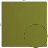 Crealive Cardstock Basic 216 g/m2 - 12’’ x 12’’ - Olive  Spezifikationen:  12’’ x 12’’ (30.5 cm x 30.5 cm) 216 g/m2 beidseitig farbig (voll durchgefärbt) beschreibbar säurefrei glatt mit leicht rauer Oberfläche    Dieses Cardstock / Bastelpapier ist geeignet für:  Karten Karten-Verzierungen Plotten Stanzen Prägen Geschenkboxen Bastelpapier für die Schule oder Kindergarten Scrapbooking