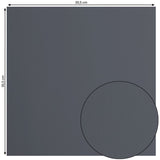 Crealive Cardstock Basic 216 g/m2 - 12’’ x 12’’ - Anthracite  Spezifikationen:  12’’ x 12’’ (30.5 cm x 30.5 cm) 216 g/m2 beidseitig farbig (voll durchgefärbt) beschreibbar säurefrei glatt mit leicht rauer Oberfläche    Dieses Cardstock / Bastelpapier ist geeignet für:  Karten Karten-Verzierungen Plotten Stanzen Prägen Geschenkboxen Bastelpapier für die Schule oder Kindergarten Scrapbooking
