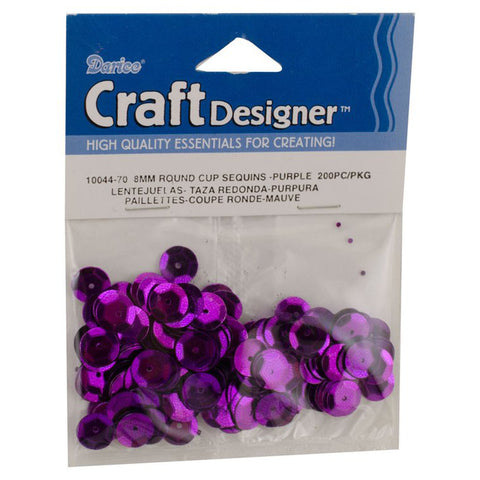 Crealive Pailletten rund 8mm - 200 Stück - Violett  Die Paillettenkönnt ihr super zum Dekorieren und Verzieren von Karten, Scrapbooking Seiten oder für Schüttelkarten benutzen.     Inhalt:  200 Pailletten Form: Rund Grösse: 8 mm Farbe: Violett    Pailletten sind geeignet für:  Karten Karten-Verzierungen Schüttelkarten Plotten Scrapbooking