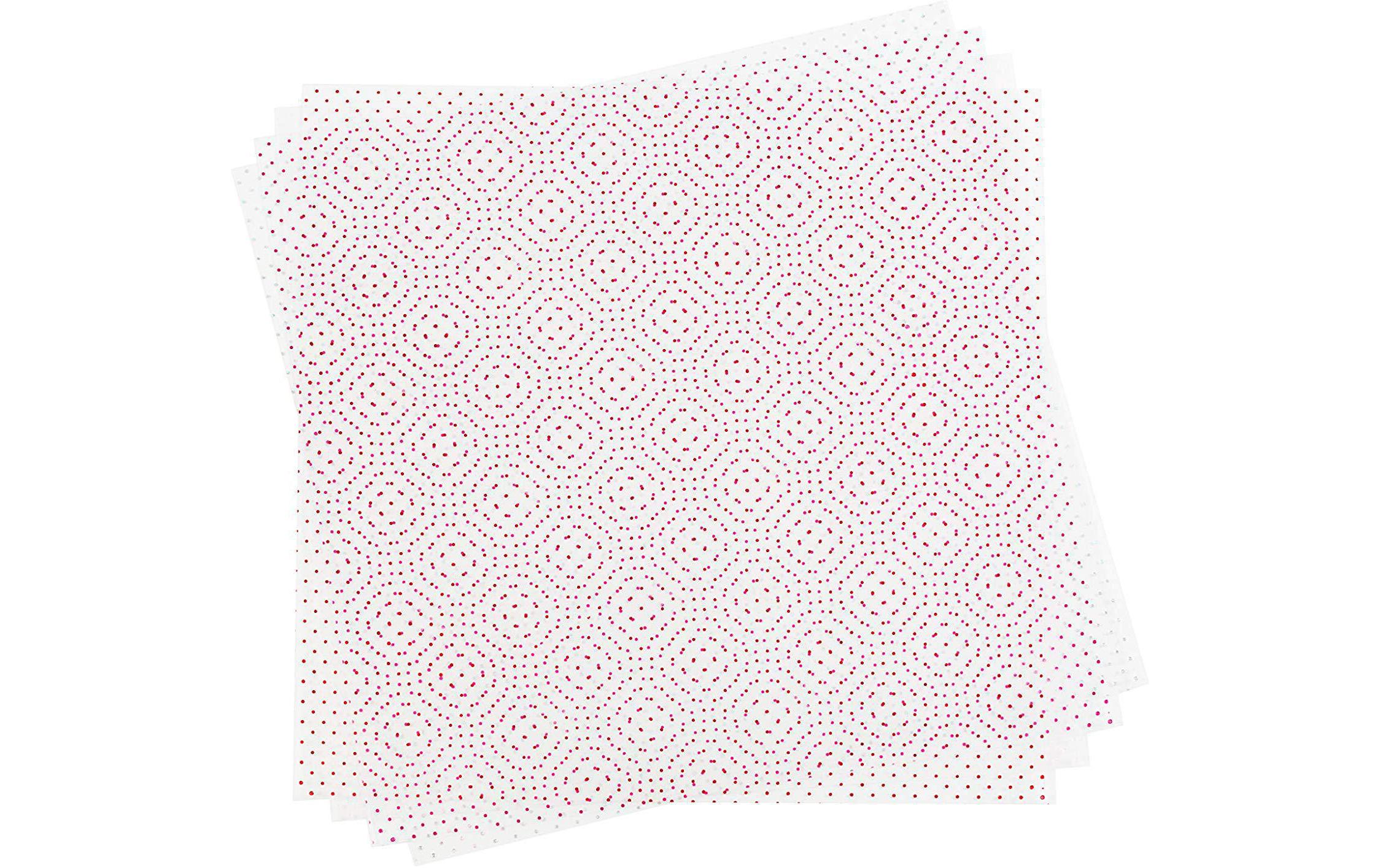 Cricut Folie Acetate 30.5 x 30.5 cm - Love Notes Sampler  Inhalt:  16 Bogen Grösse: 30.5 x 30.5 mm Farben: Pretty Pink, Tulip, Silver (Holographic) und True Red (Holographic)    Die Foil Acetate ist geeignet für:  als Fenster in Papierhäuser & Laternen Einlagen bei Karten oder Boxen Rahmen Geschenkverpackungen