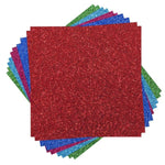 Crealive Cricut Cardstock  - 12’’ x 12’’ - Glitzerkarton Brights Sampler  Inhalt:  10 Bögen 5 Farben - je 2 Bögen    Spezifikationen:  12’’ x 12’’ (30.5 cm x 30.5 cm) einseitig farbig Glitzerkarton Farben: Rot, Himmelblau, Grün, Pink und Blau säure- und ligninfrei und gepuffert    Dieses Cricut Cardstock ist geeignet für:  Karten Karten-Verzierungen Plotten Stanzen Prägen Geschenkboxen Bastelpapier für die Schule oder Kindergarten