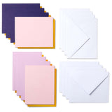Crealive Cricut Joy Cutaway Karten R20 - 8 Stück - Rain  Inhalt:  8 Karten im Format 4.25" x 5.5" (10.8 cm x 14 cm) (zusammengeklappt) - Kartenfarben: 3 x Twilight, 3 x Lavender, 2 x Tulip 8 Einlagen im Format 4.1" x 5.3" (10.4 cm x 13.6 cm) - Einlagefarbe: Matt Gold holografisch 8 Umschläge in 4.37" x 5.75" (11 cm x 14.6 cm) - Farbe: Weiss    Cricut Joy Cut-Away Karten sind geeignet für:  Karten Einladungen