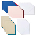 Crealive Cricut Joy Einlegekarten R20 - 12 Stück - New Romantic  Inhalt:  12 Karten im Format 4.25" x 5.5" (10.7 cm x 13.9 cm) (zusammengeklappt) - Kartenfarben: 4 x Midnight Blue, 4 x Khaki & 4 x Tulip 12 Einlagen im Format 4" x 5.25" (10.1 cm x 13.3 cm) - Einlagefarben: 4 x Burnt Red, 4 x Deep Teal & 4 x Maroon 12 Umschläge in 4.37" x 5.75" (11 cm x 14.6 cm) - Farbe: Weiss    Cricut Joy Einlegekarten sind geeignet für:  Karten Einladungen