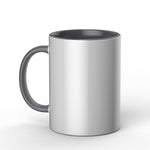 Crealive Cricut Keramiktasse 440 ml grau/weiss, 1 Stück (VORBESTELLUNG! Lieferung ab ca. 01.10.2021)  Gestalte lebendige, professionelle & personalisierte Tassen. Im Design Space erstellst Du mit Hilfe der kostenlosen Tassen-Vorlage Dein Design, so dass Du es korrekt platzieren kannst auf der Tasse. Danach lässt Du den Schneideplotter Dein Design entweder aus den Infusible Ink Transferbögen schneiden oder lässt es Zeichnen mit den Infusible Ink Stiften.