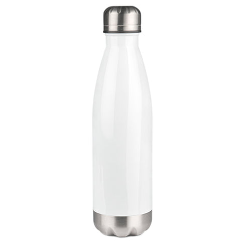 Crealive Sublistar® Edelstahl-Thermoflasche, 500 ml, Weiss, Sockel und Deckel Silber  Diese Sublistar® Edelstahl-Thermoflasche hat ein Fassungsvermögen von 500 ml, ist weiss und der Deckel und Sockel in silber gehalten. Trinkgefässe aus Edelstahl - die halten dicht!  Einen besonders heissen Trinkgenuss bietet diese bedruckbare Thermoflasche für Sport, Freizeit oder Büro. Durch die Doppelwandkonstruktion bleibt Heisses lange heiss und Kaltes lange kalt.     Inhalt:  1 Edelstahl-Thermoflasche