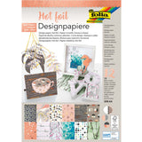 Crealive Designpapier Hot foil 165 g/m2 - A4 - Pink, Kupfer, Roségold, Gold & Silber  Inhalt:  12 Bogen 12 Designs    Spezifikationen:  A4 (21.0 cm x 29.7 cm) 165 g/m2 12 Blatt Folien-Farben: Pink, Kupfer, Roségold, Gold & Silber Rückseite weiss säure- und ligninfrei   Dieses Designpapier / Motivpapier ist geeignet für:  Karten Karten-Verzierungen Plotten Stanzen Prägen Scrapbooking