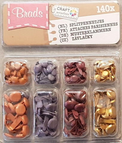 Mini Brads - Herbstliche Farben - Crealive